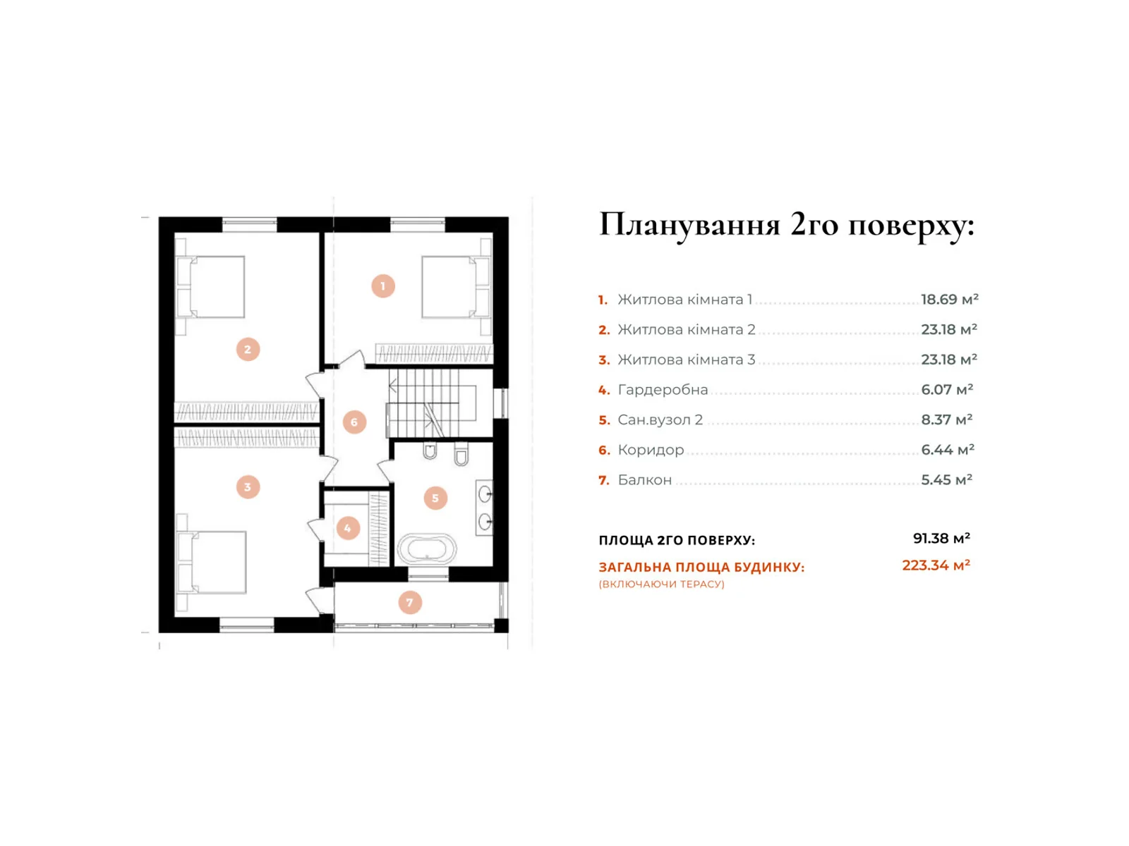 Продается дом на 2 этажа 223.34 кв. м с террасой - фото 3