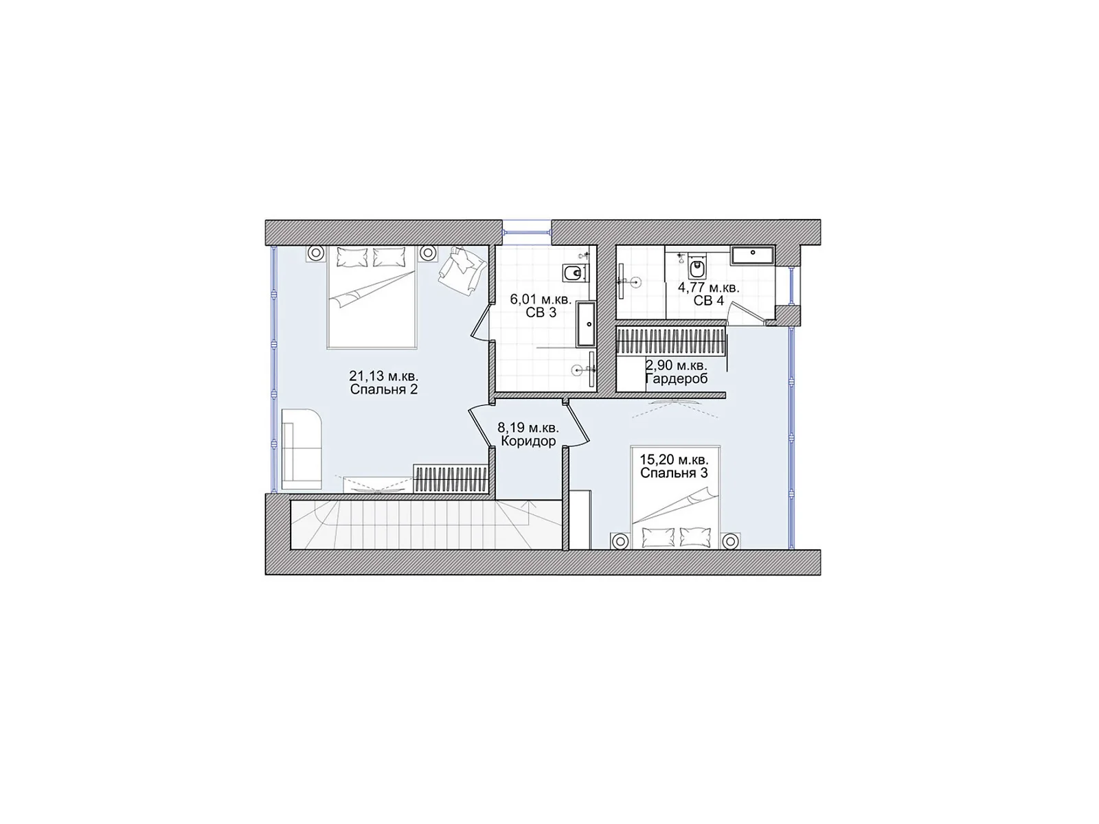 Продается дом на 2 этажа 145.17 кв. м с бассейном - фото 2