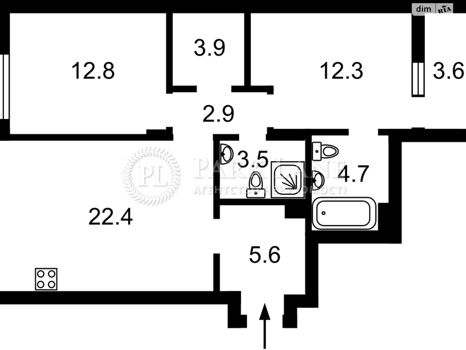 Продается 3-комнатная квартира 73 кв. м в Киеве, ул. Салютная, 2/3 - фото 1