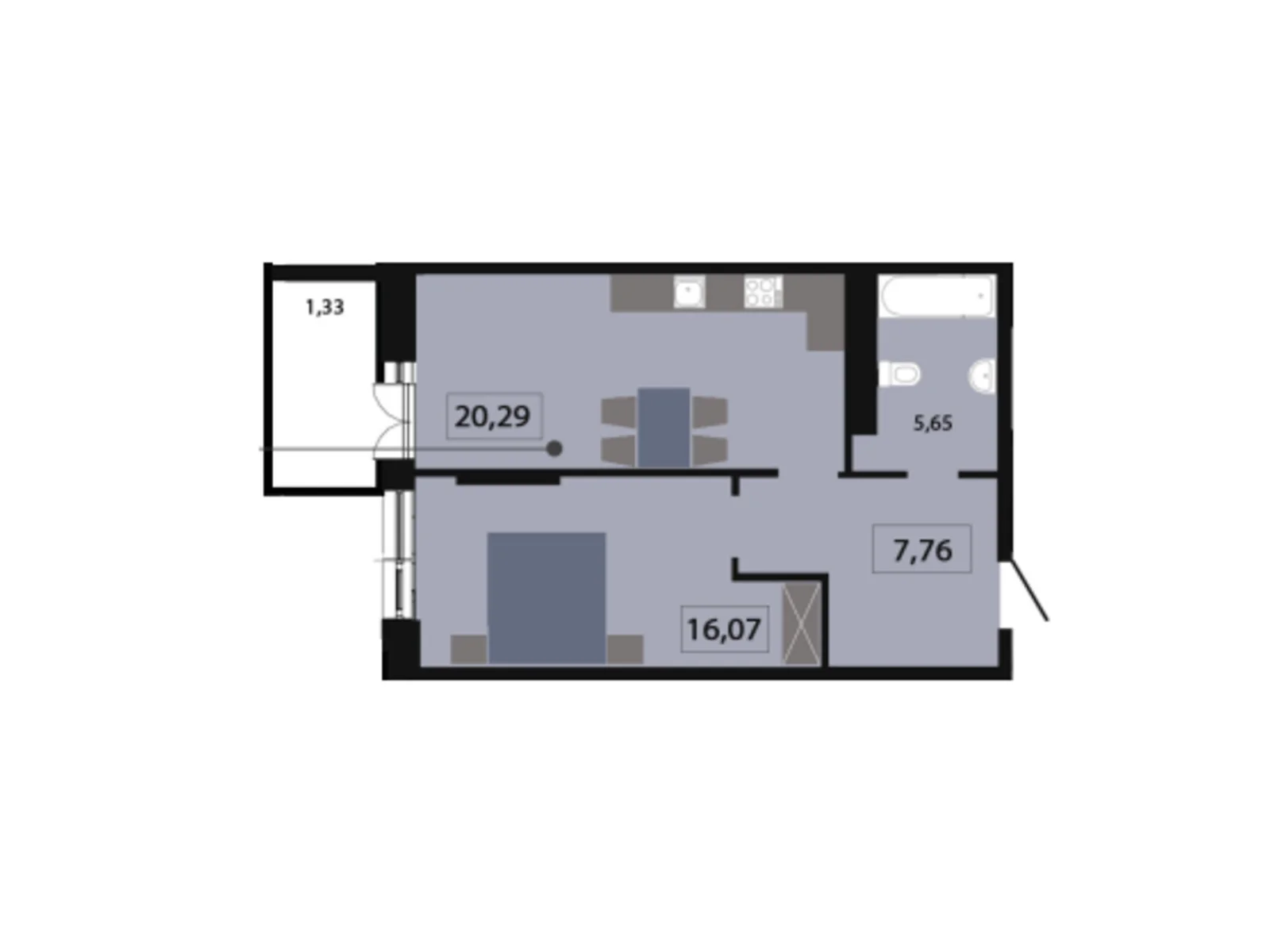 Продается 1-комнатная квартира 51.57 кв. м в Львове, ул. Раковского, 24А - фото 1