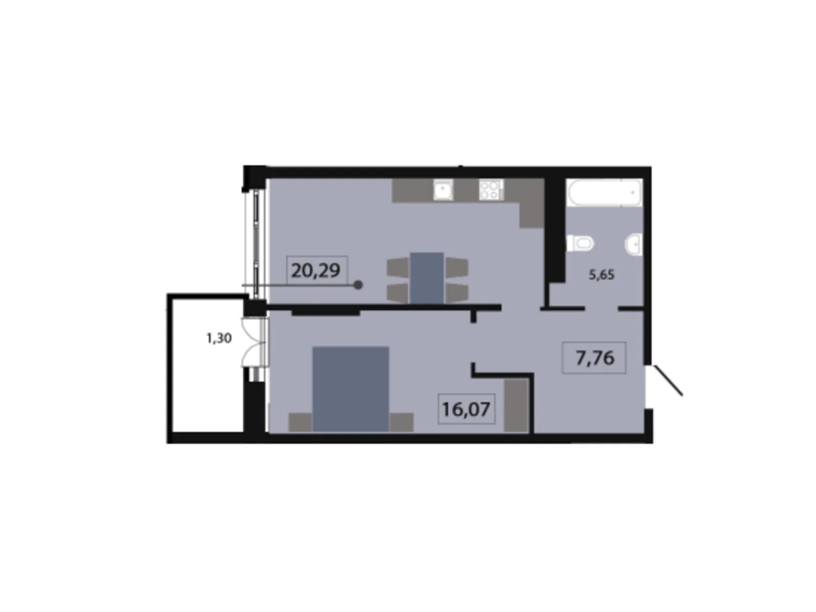 Продается 1-комнатная квартира 51.29 кв. м в Львове, ул. Раковского, 24А