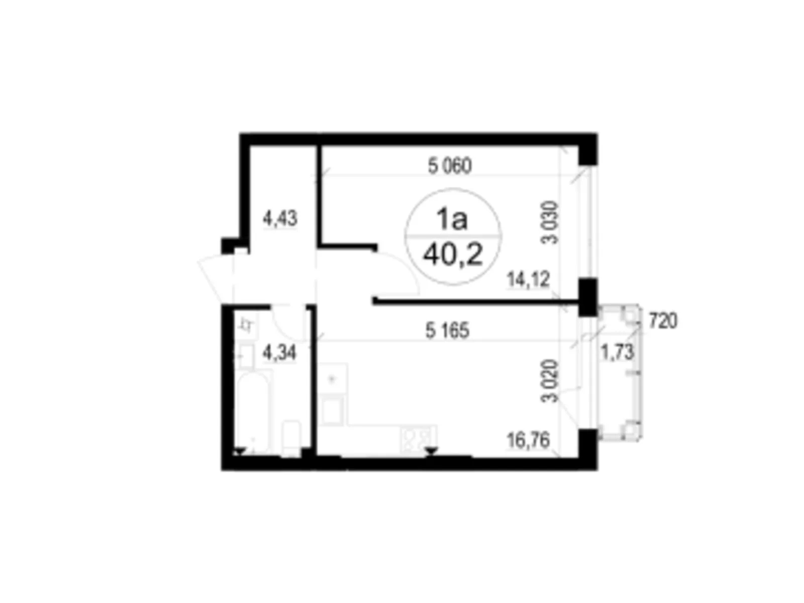 Продается 1-комнатная квартира 40.2 кв. м в Брюховичах, цена: 41124 $