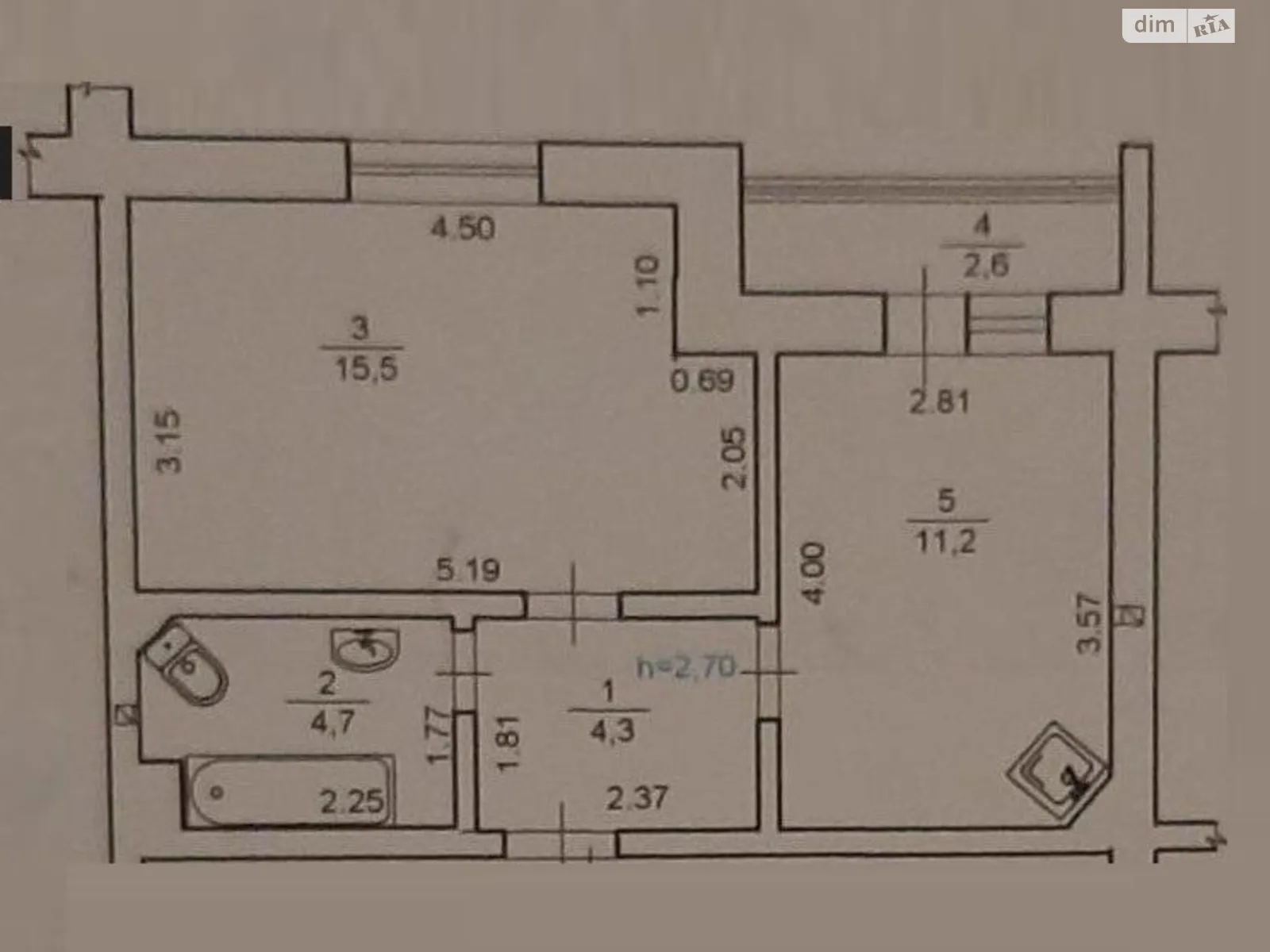 Продается 1-комнатная квартира 39 кв. м в Одессе, ул. Зои Космодемьянской, 1 - фото 1