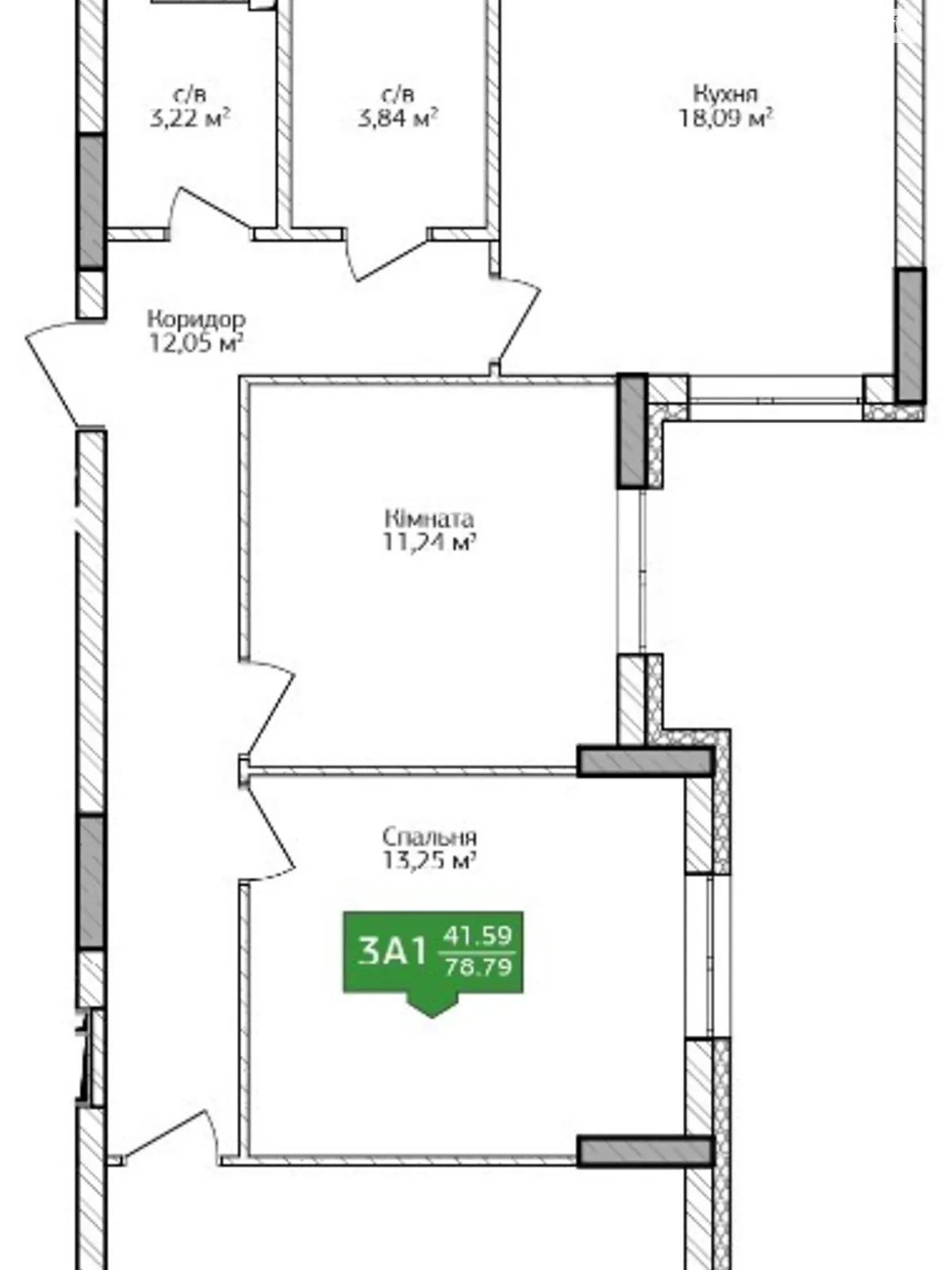 Продается 3-комнатная квартира 89 кв. м в Ирпене, ул. Университетская, 3/12