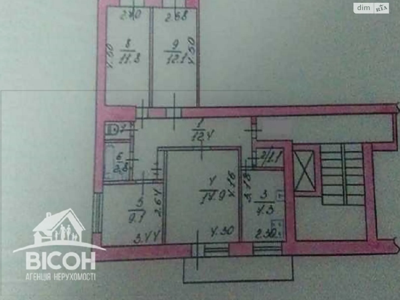 4-кімнатна квартира 77 кв. м у Тернополі, просп. Бандери Степана