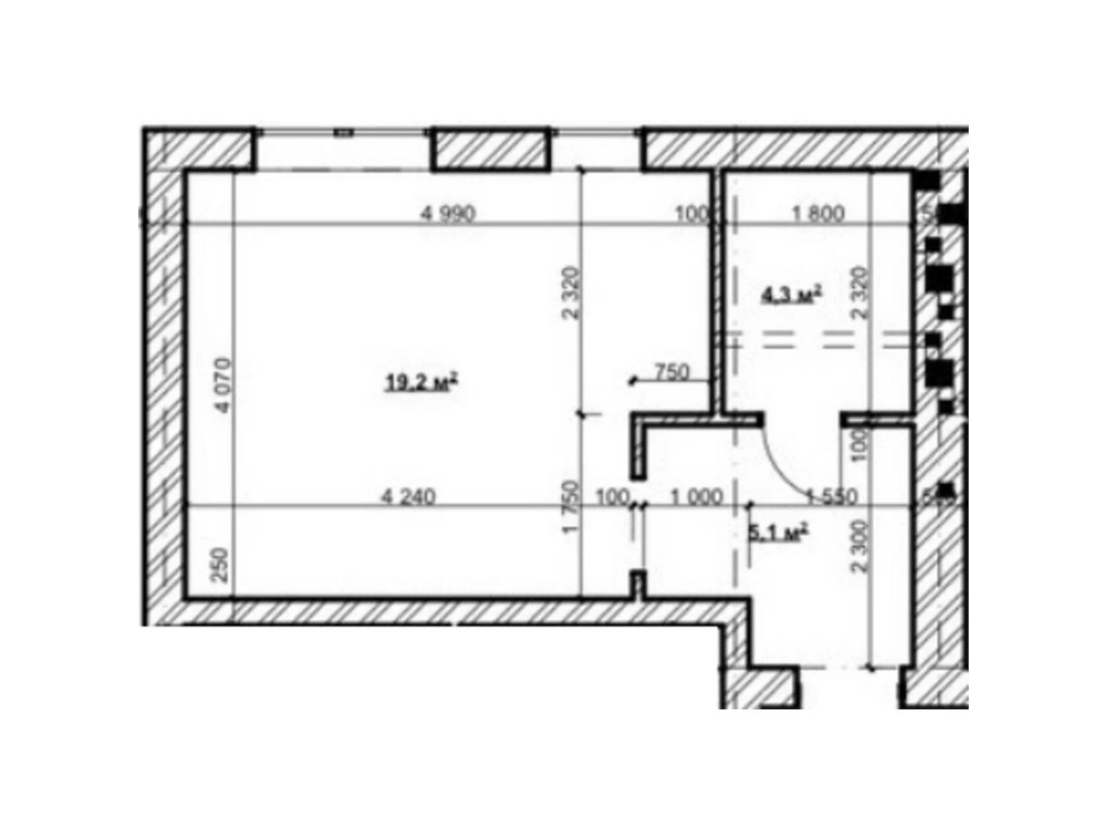 Продается 1-комнатная квартира 28.5 кв. м в Ворзеле, ул. Окружная, 23/1 - фото 1