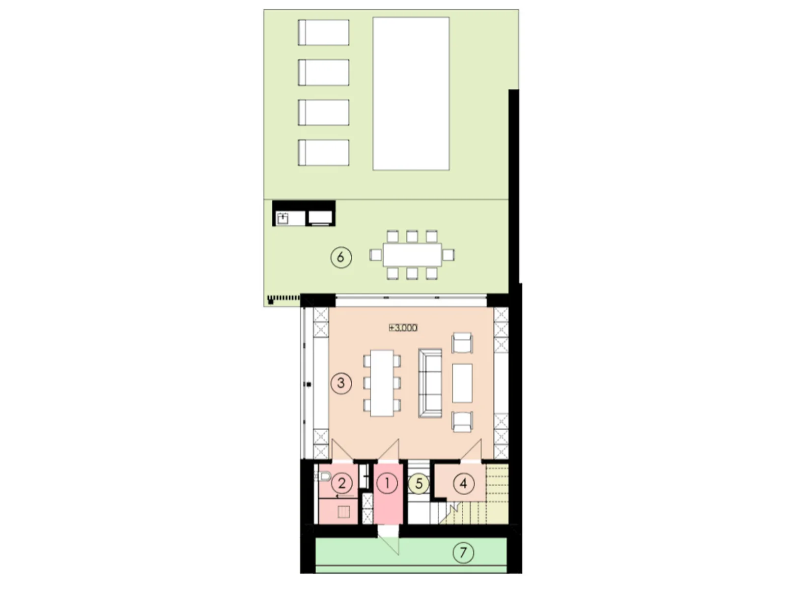 Продается дом на 2 этажа 166.3 кв. м с террасой, цена: 278553 $