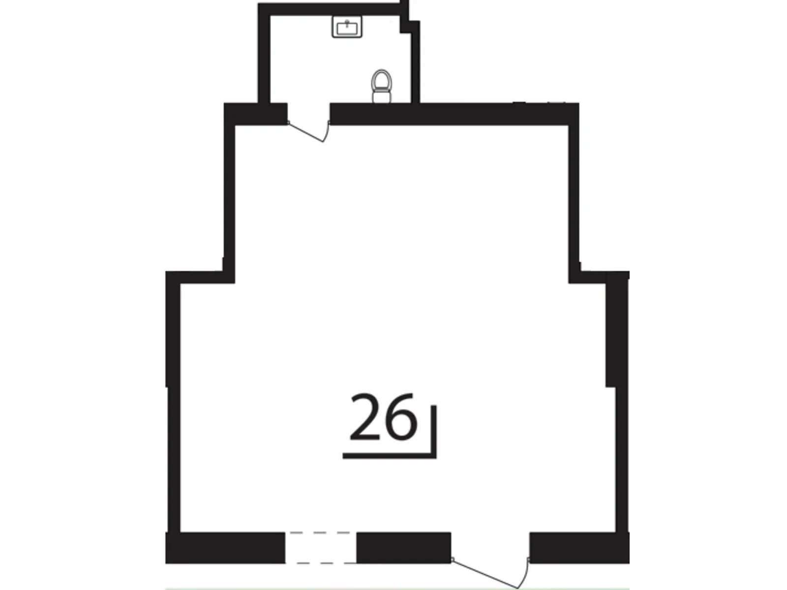 Продается офис 52.7 кв. м в бизнес-центре, цена: 73780 $ - фото 1