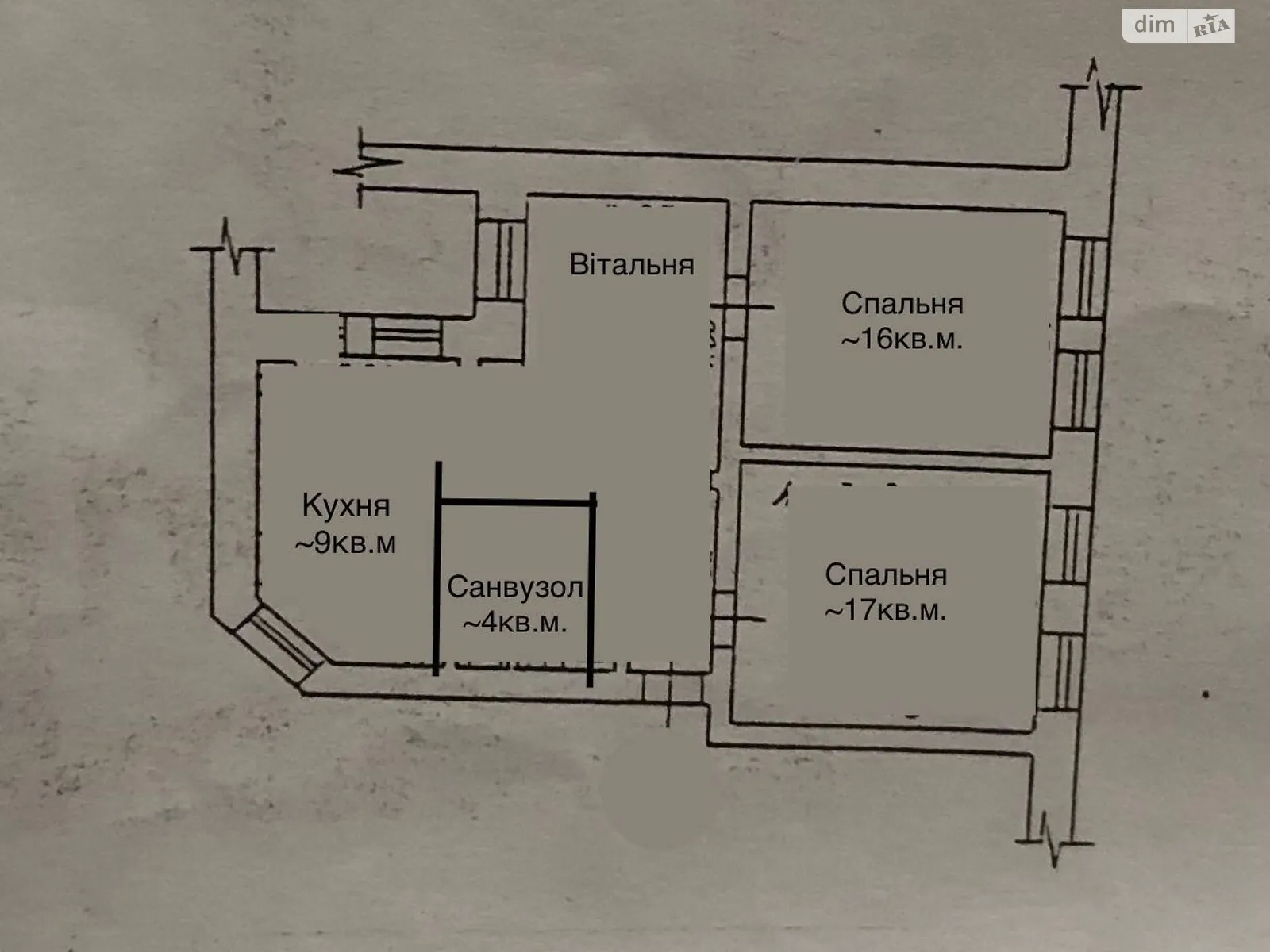 Продається 3-кімнатна квартира 67 кв. м у Одесі, вул. Ніжинська, 3