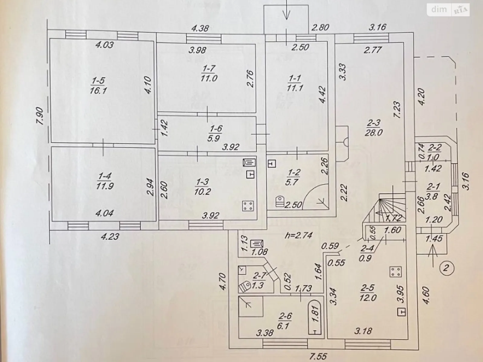 Продается дом на 3 этажа 270 кв. м с мансардой, цена: 150000 $