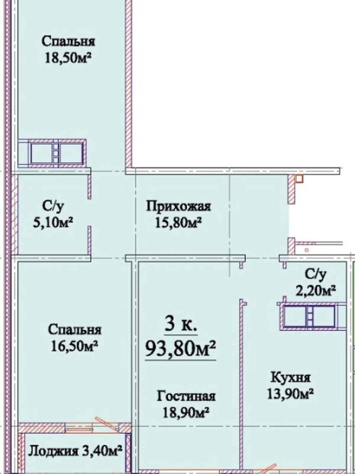 Продается 3-комнатная квартира 93.3 кв. м в Одессе, ул. Михайловская