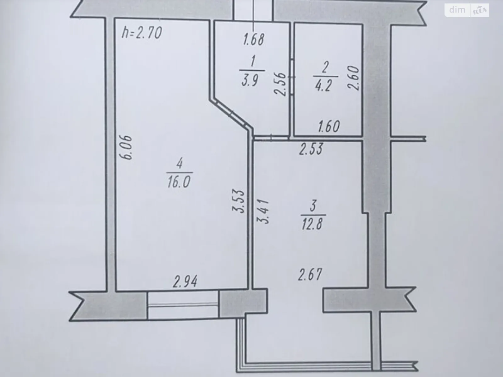 Продається 1-кімнатна квартира 37 кв. м у Хмельницькому, вул. Гетьмана Мазепи(Красовського Маршала)