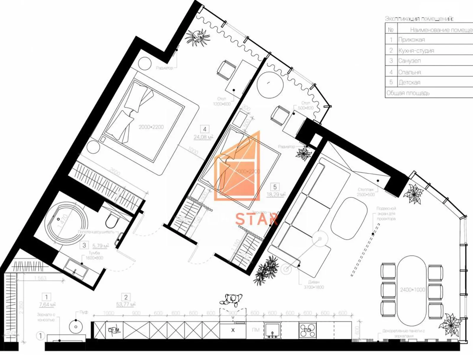 Продается 2-комнатная квартира 110 кв. м в Одессе, ул. Генуэзская - фото 1