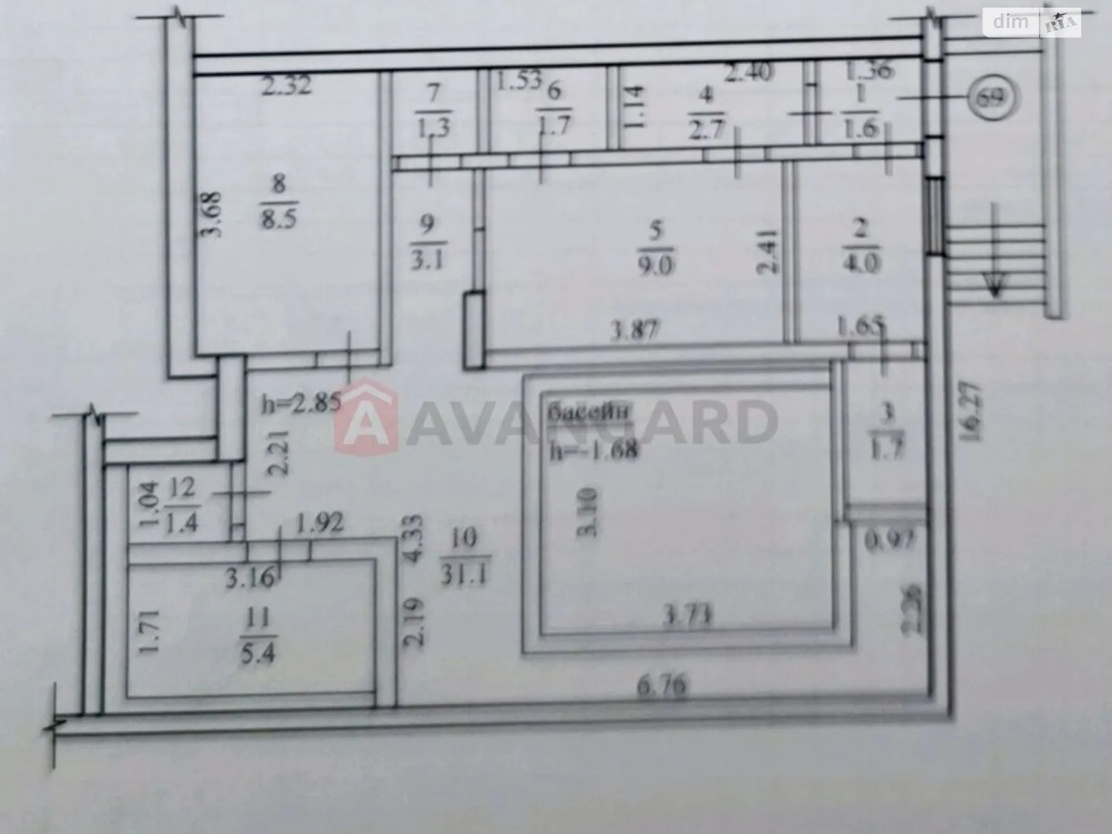 Продается объект сферы услуг 71 кв. м в 12-этажном здании, цена: 65000 $ - фото 1