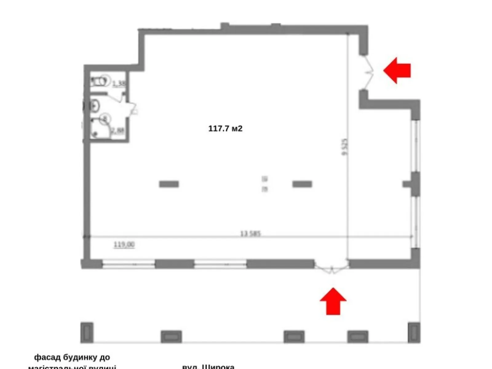 Продается помещения свободного назначения 117.7 кв. м в 5-этажном здании - фото 3