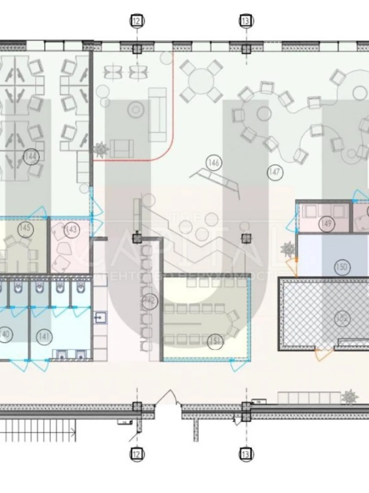 Сдается в аренду офис 220 кв. м в бизнес-центре, цена: 6600 $