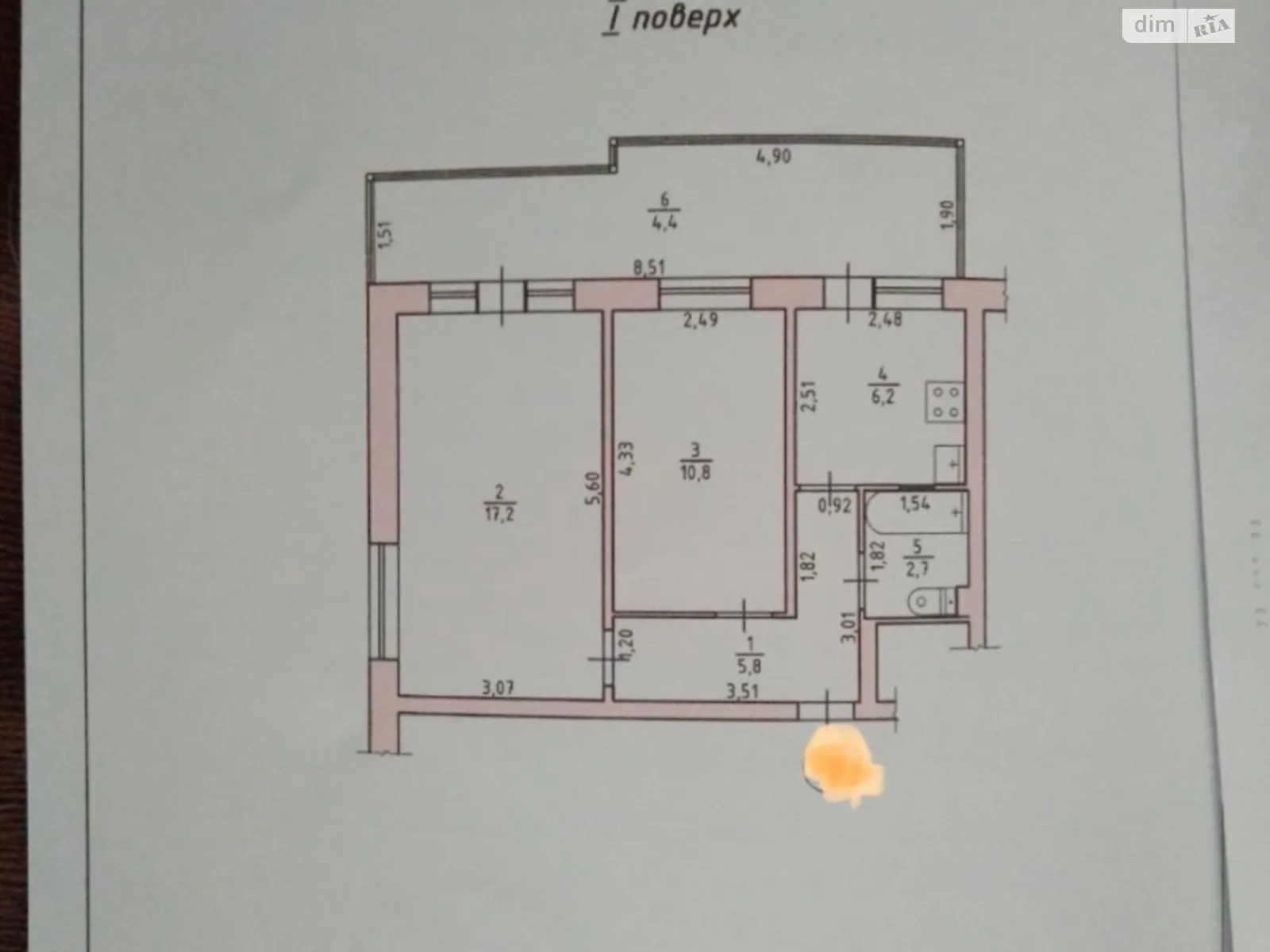 Продається 2-кімнатна квартира 42 кв. м у Одесі, вул. Павла Шклярука