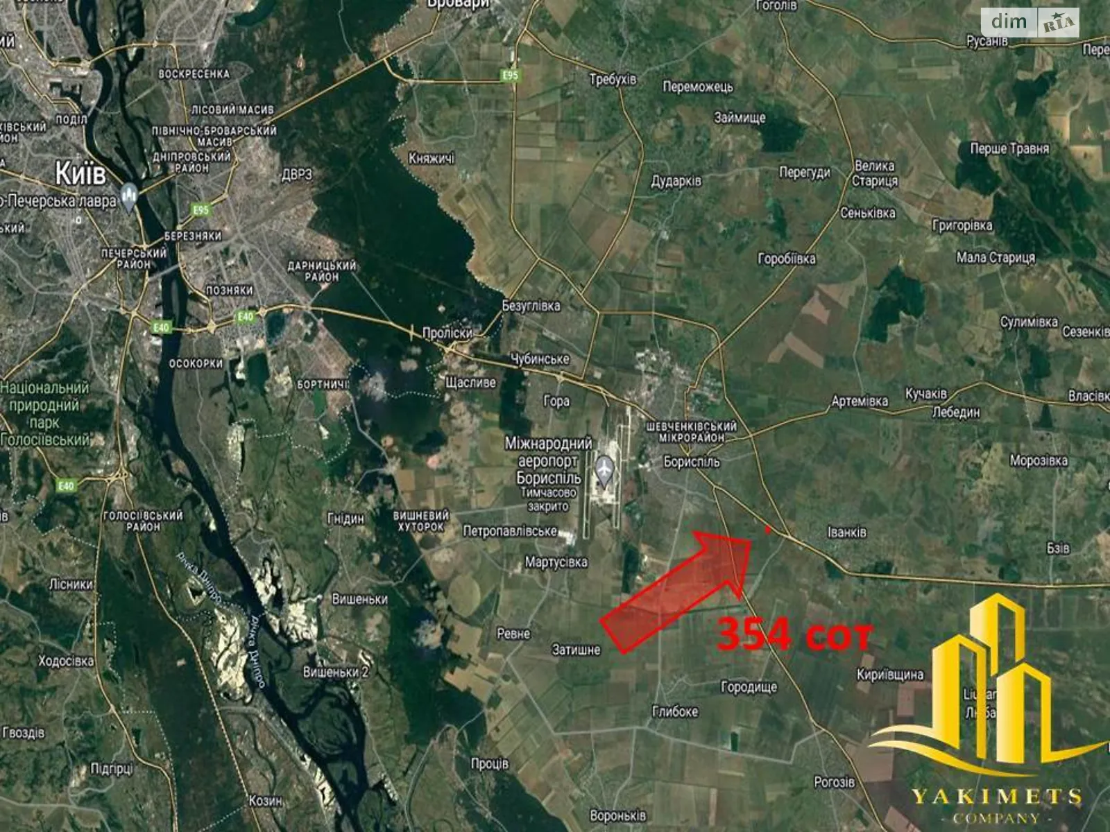 Продається земельна ділянка 354 соток у Київській області, цена: 165000 $ - фото 1