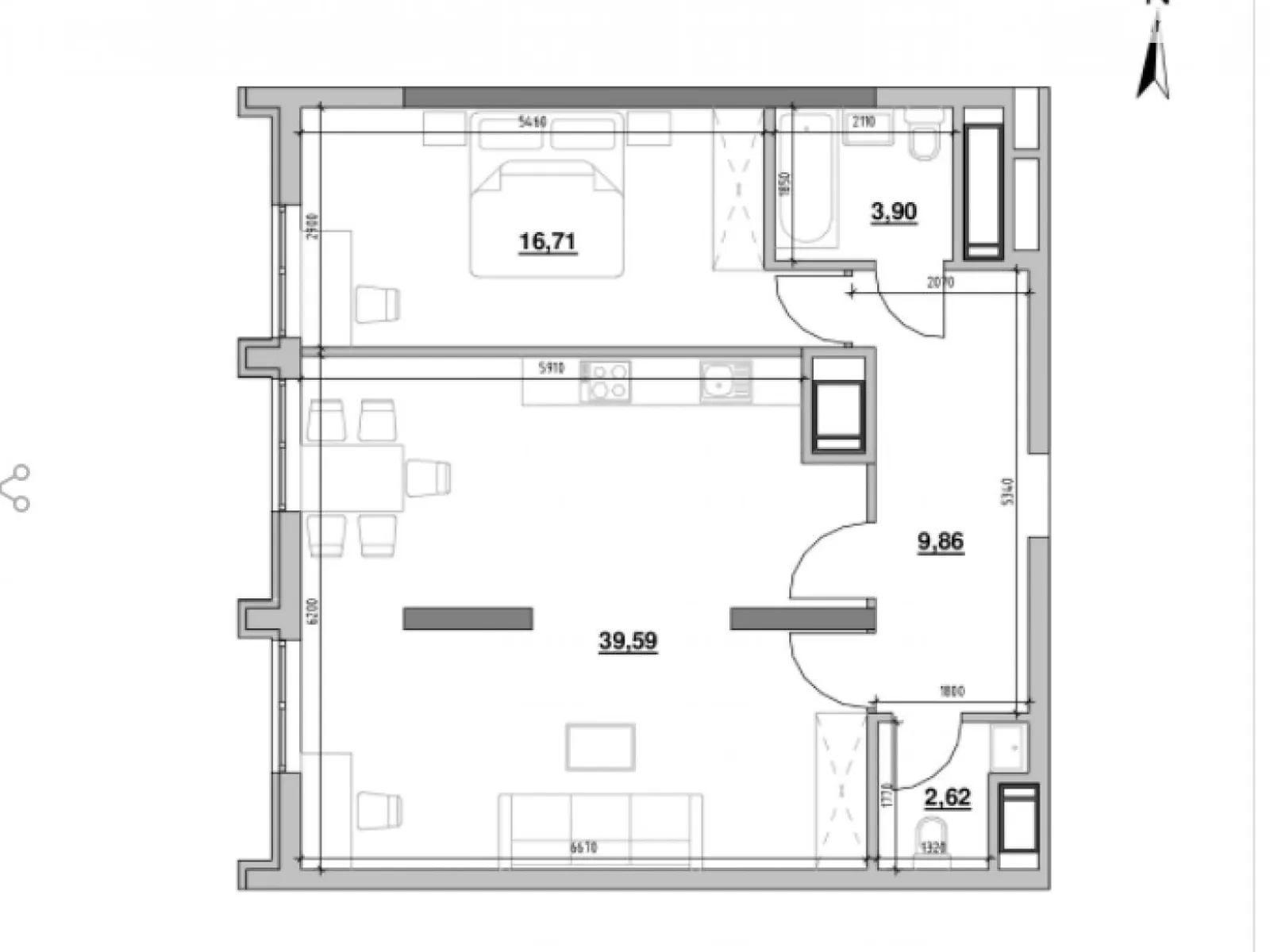 Продается 3-комнатная квартира 73 кв. м в Киеве, ул. 45-я Садовая - фото 1