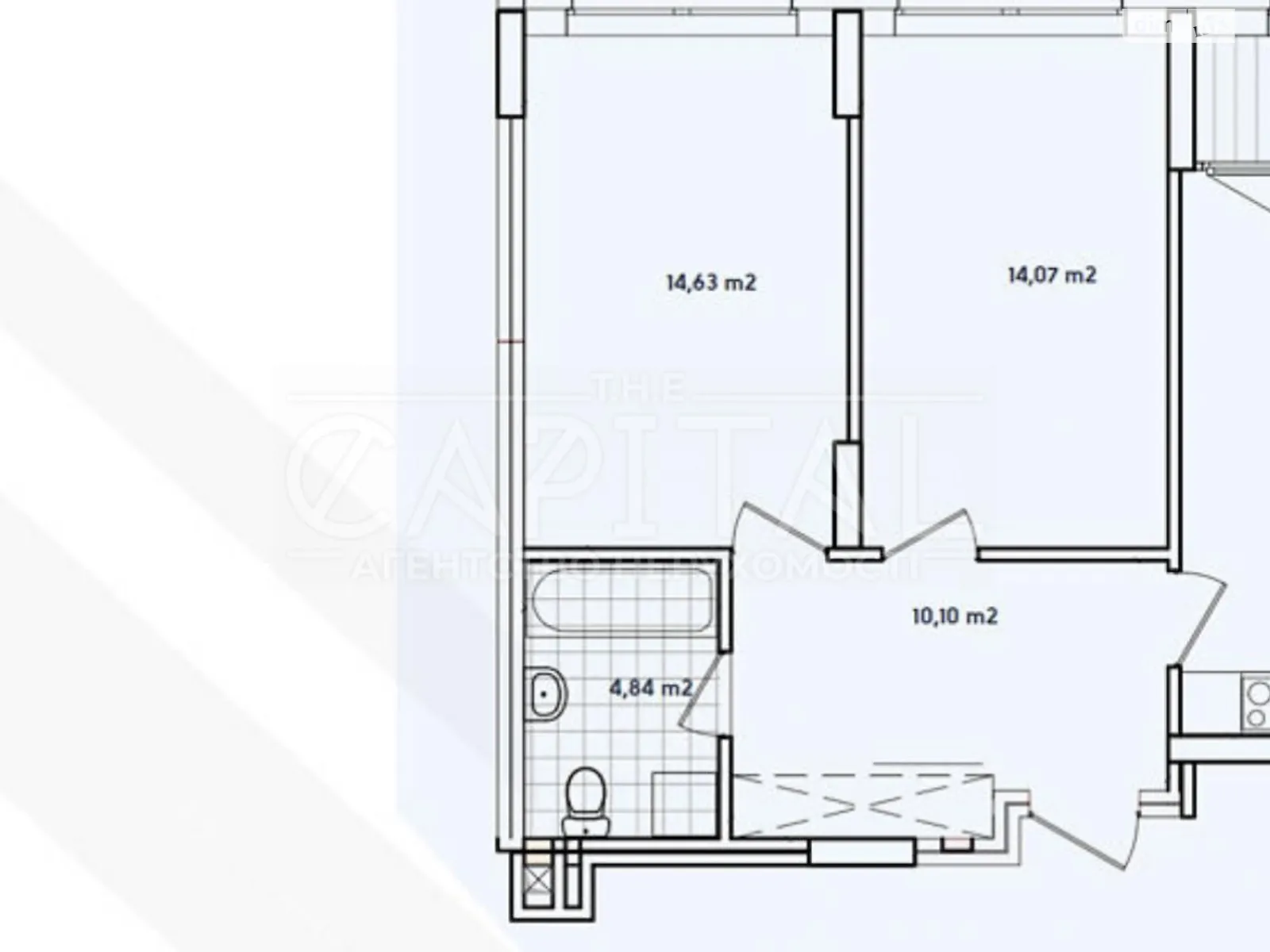 Продается 2-комнатная квартира 70 кв. м в Киеве, ул. Межевая, 2 - фото 1