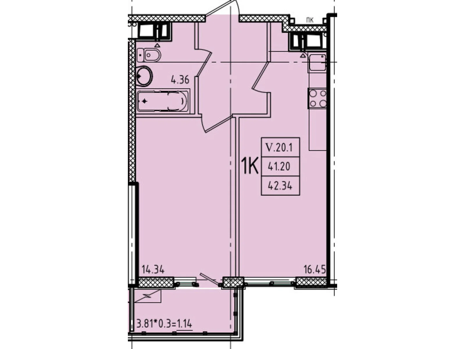 Продается 1-комнатная квартира 42.34 кв. м в Одессе, ул. Генуэзская, 1, 1/1