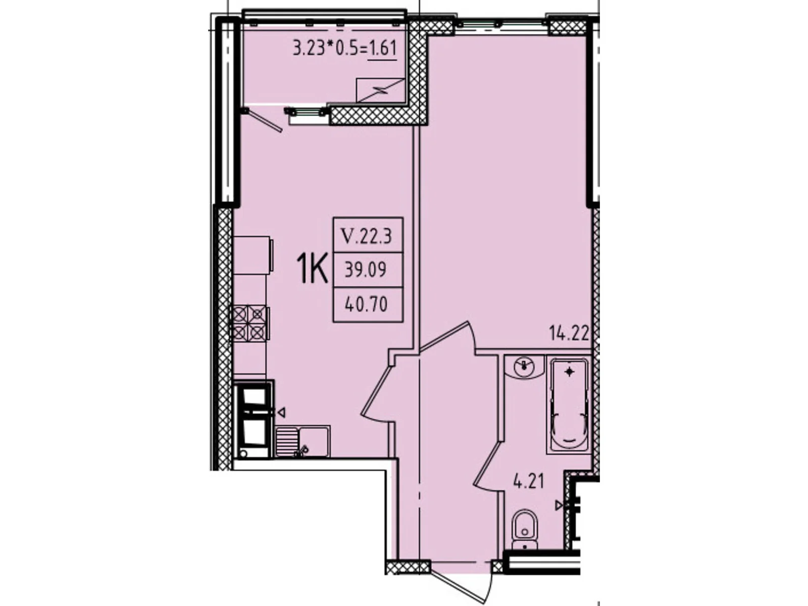 Продается 1-комнатная квартира 40.7 кв. м в Одессе, ул. Генуэзская, 1, 1/1