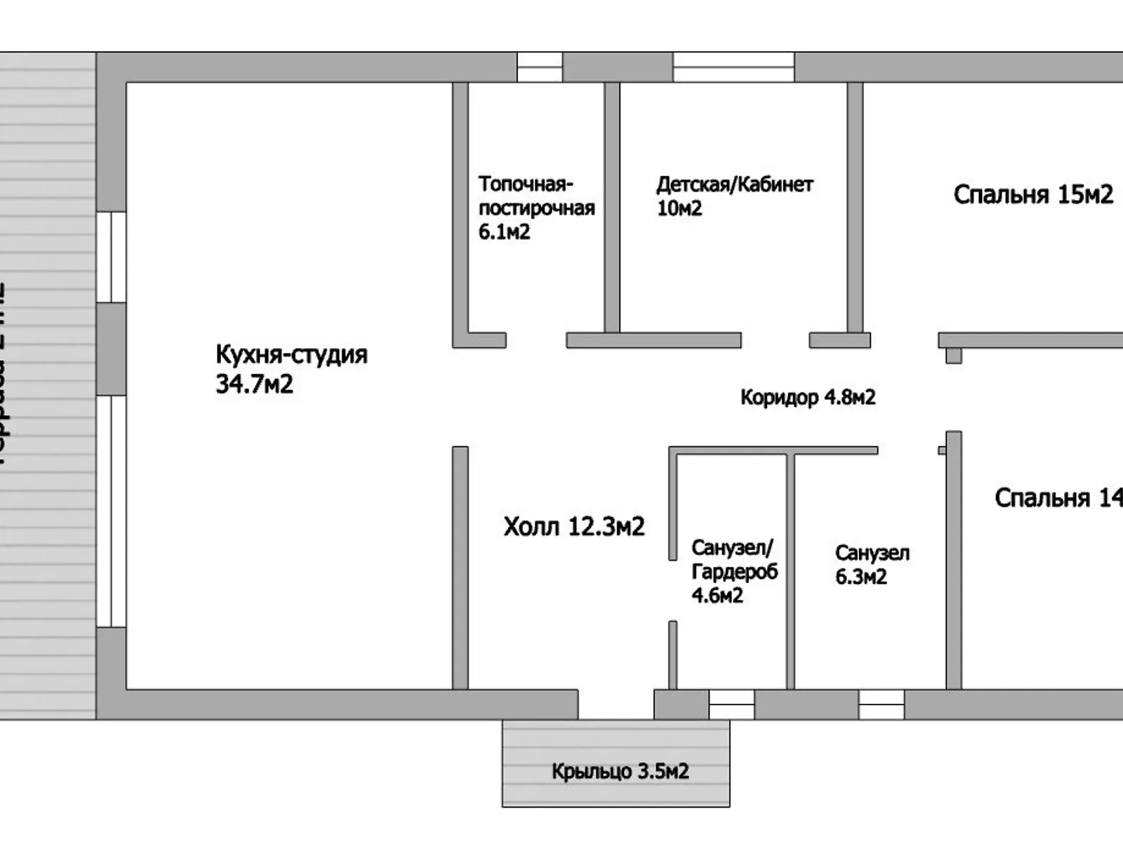 Продается одноэтажный дом 132 кв. м с бассейном, цена: 110000 $