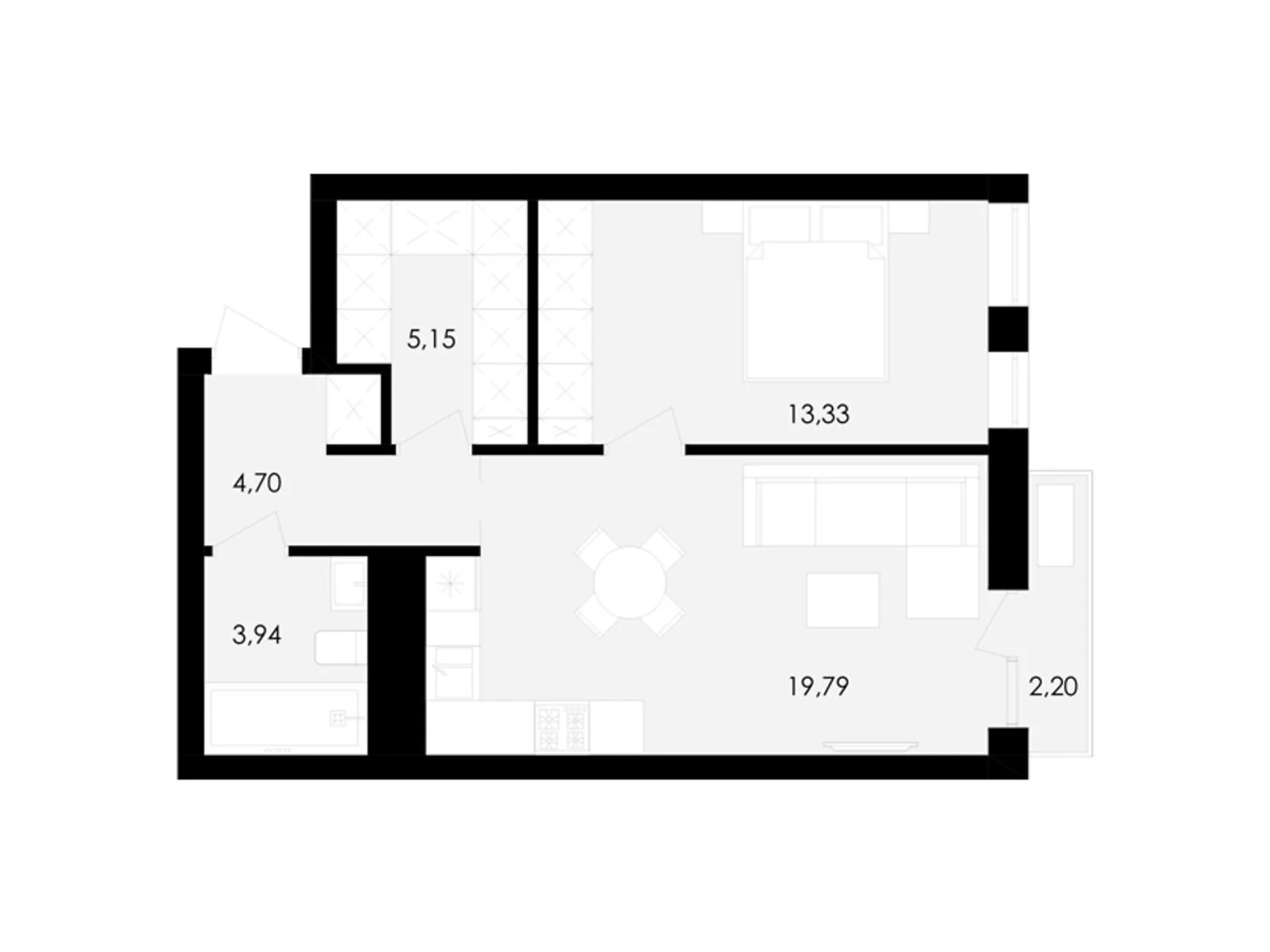 Продается 1-комнатная квартира 48 кв. м в Львове, ул. Замарстиновская, 76 - фото 1