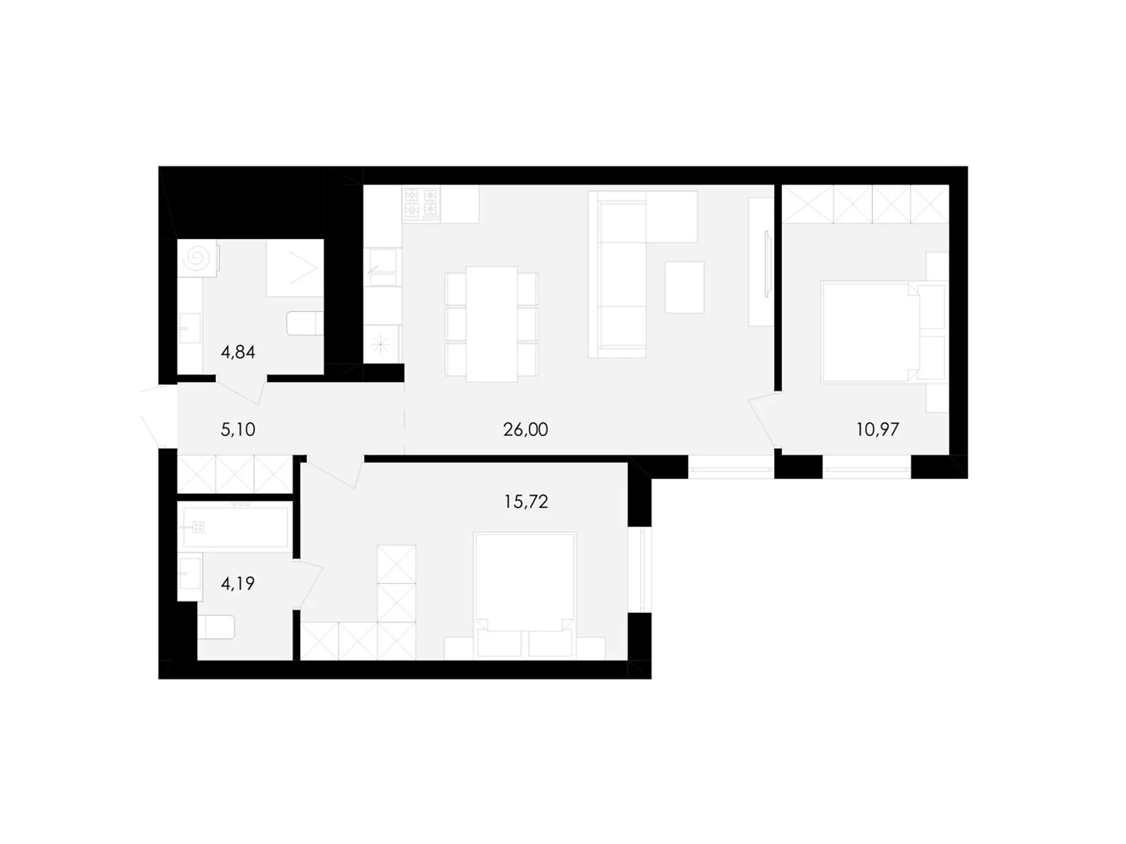 Продается 2-комнатная квартира 67 кв. м в Сокольниках, ул. Героев Майдана