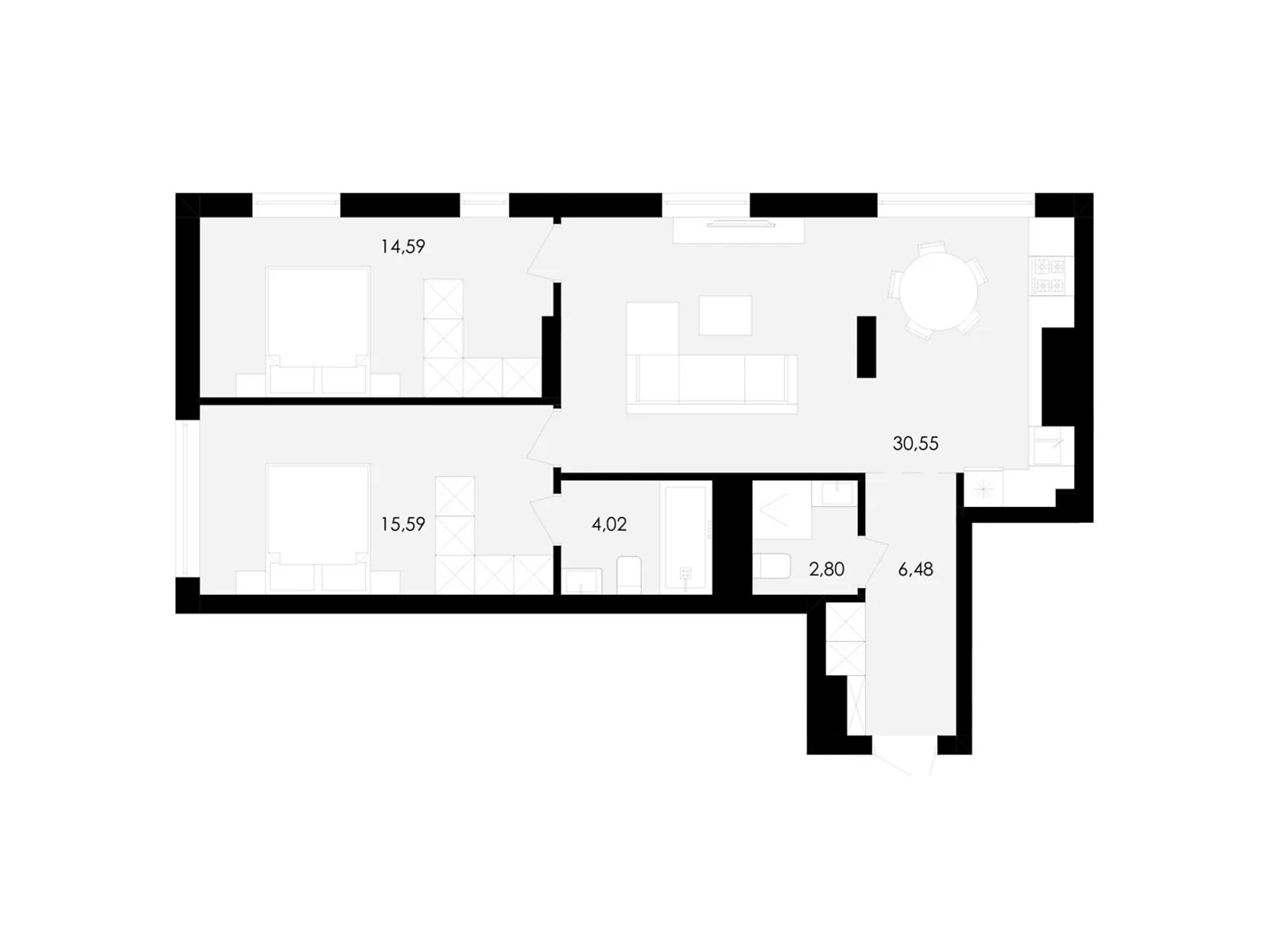 Продается 2-комнатная квартира 74 кв. м в Сокольниках, ул. Героев Майдана