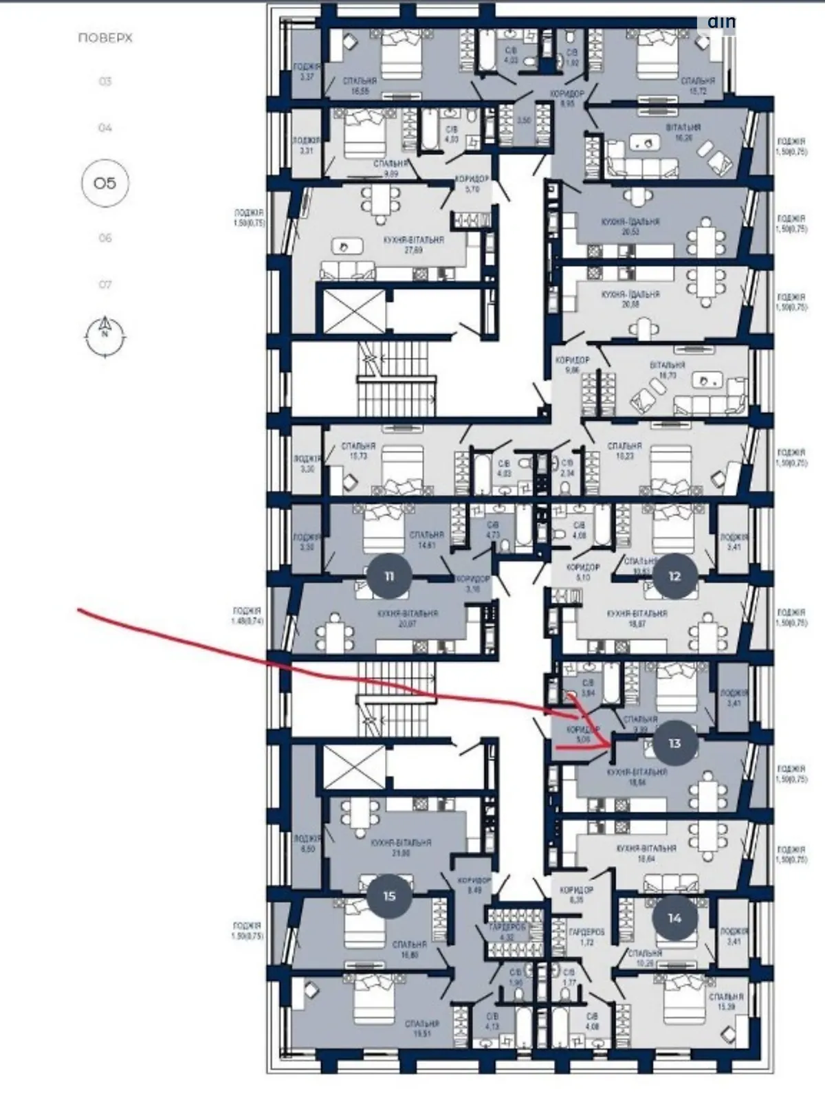 Продается 1-комнатная квартира 42 кв. м в Львове, цена: 72000 $