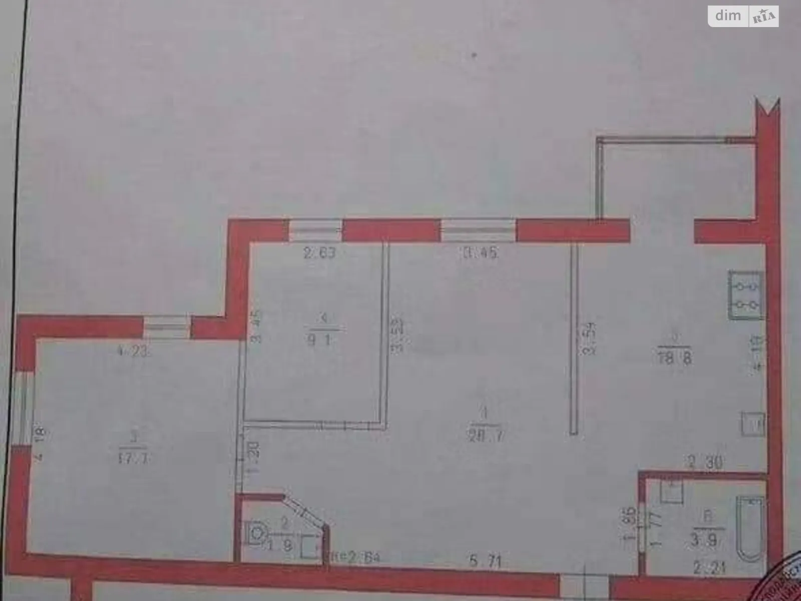 Продається 3-кімнатна квартира 80.5 кв. м у Хмельницькому, вул. Верхня Берегова - фото 1