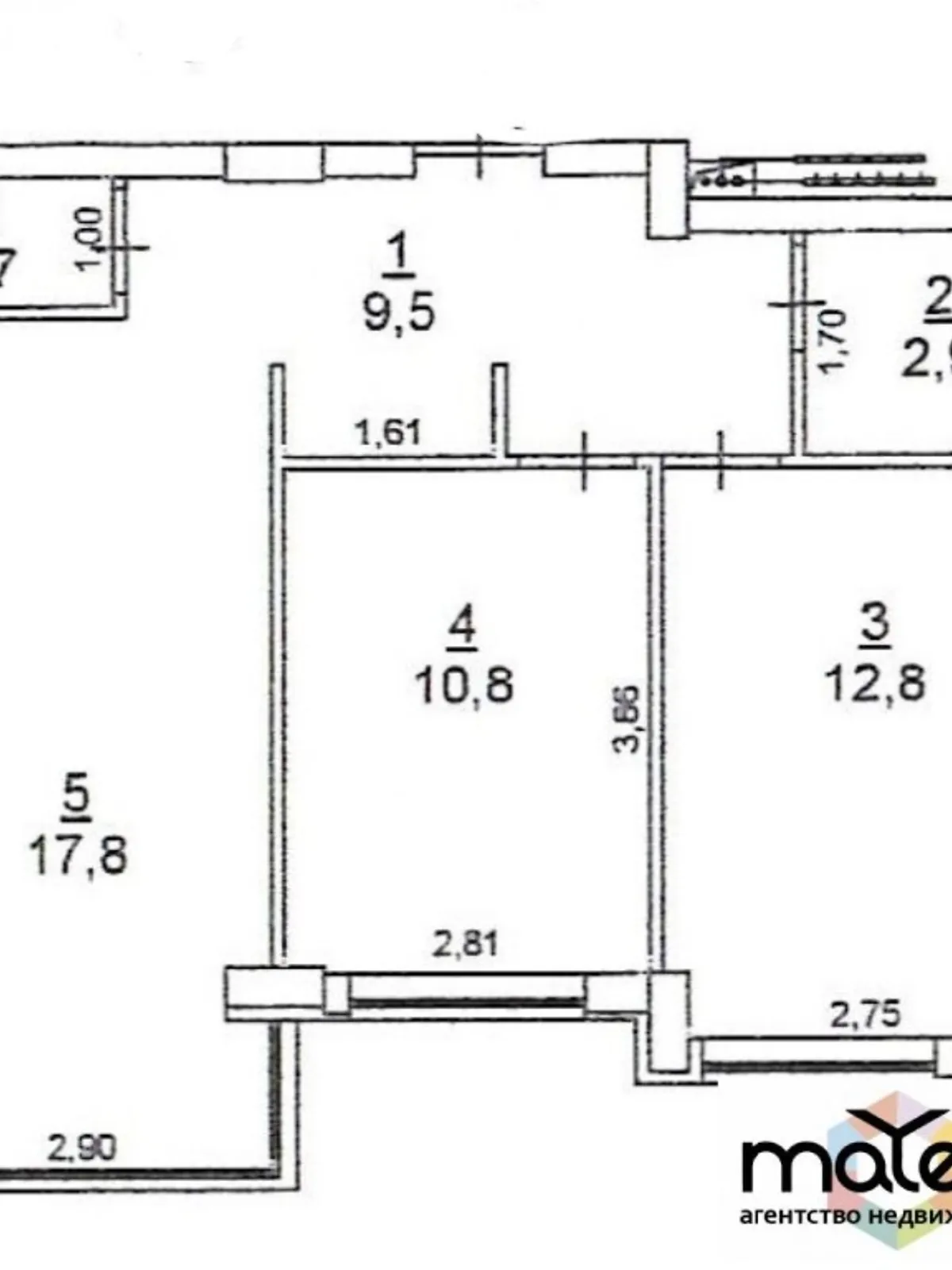 Продається 2-кімнатна квартира 57 кв. м у Одесі, вул. Марсельська