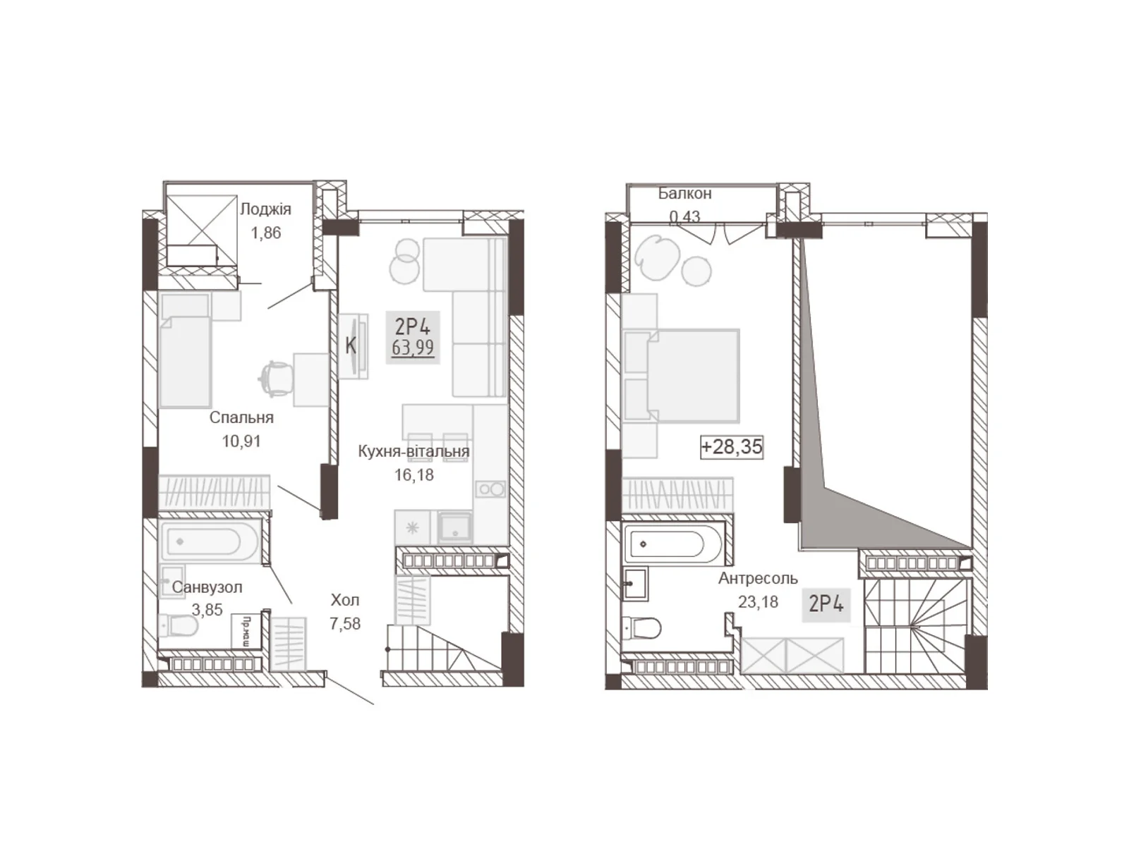 Продается 2-комнатная квартира 63.99 кв. м в Ровно, ул. Вышиванки(Орлова), 2 - фото 1