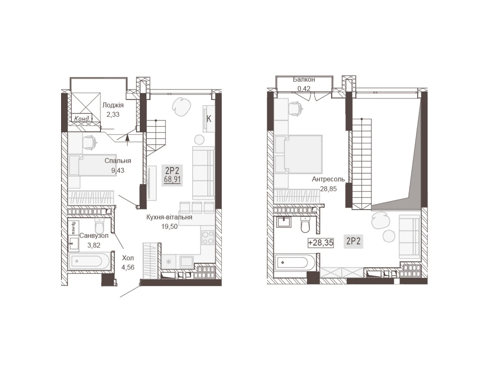 Продается 2-комнатная квартира 68.91 кв. м в Ровно, цена: 100200 $