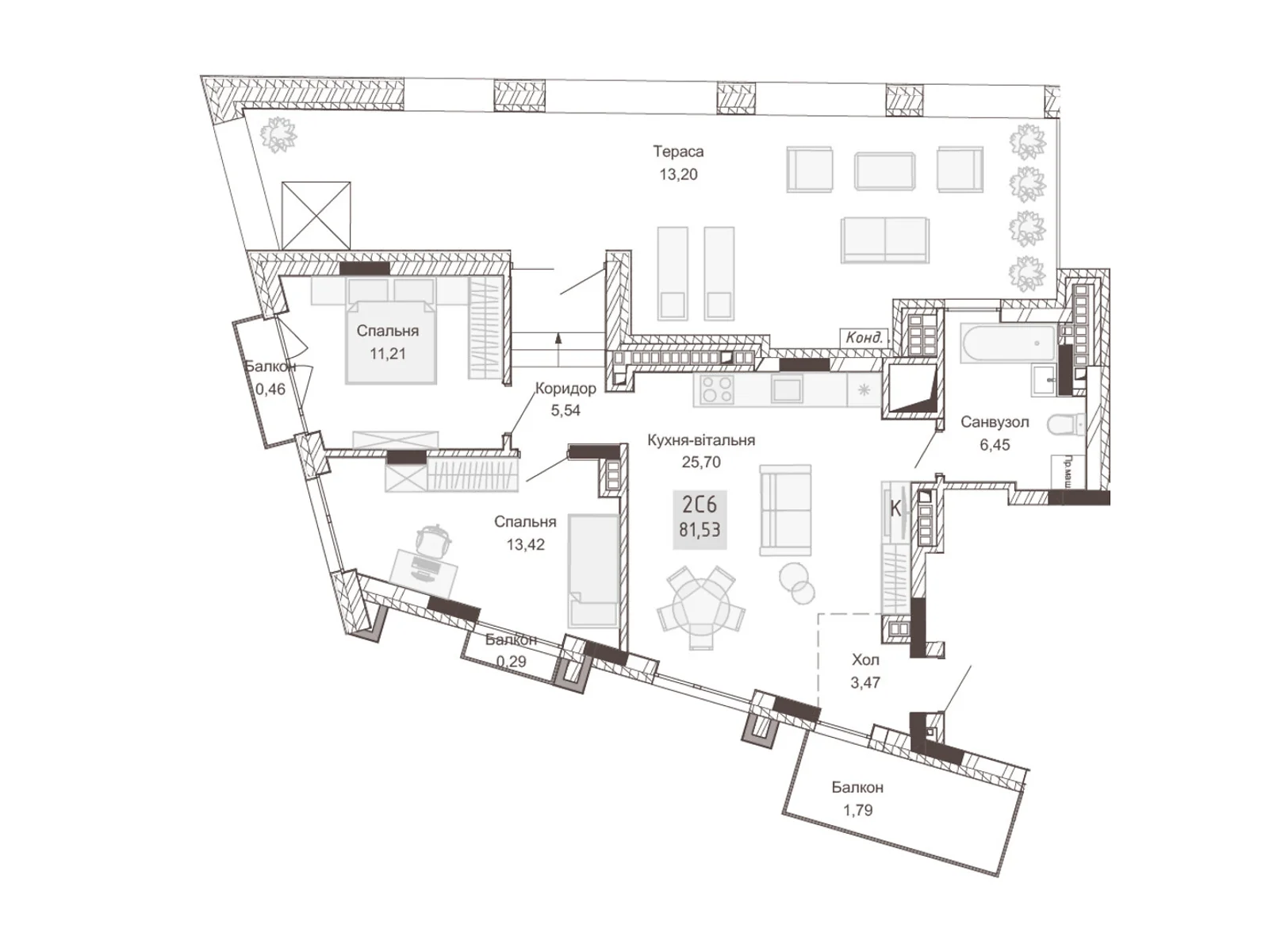 вул. Вишиванки(Орлова), 2 Центр Рівне Апарт-комплекс Pokrovsky Apart Complex, цена: 145200 $ - фото 1