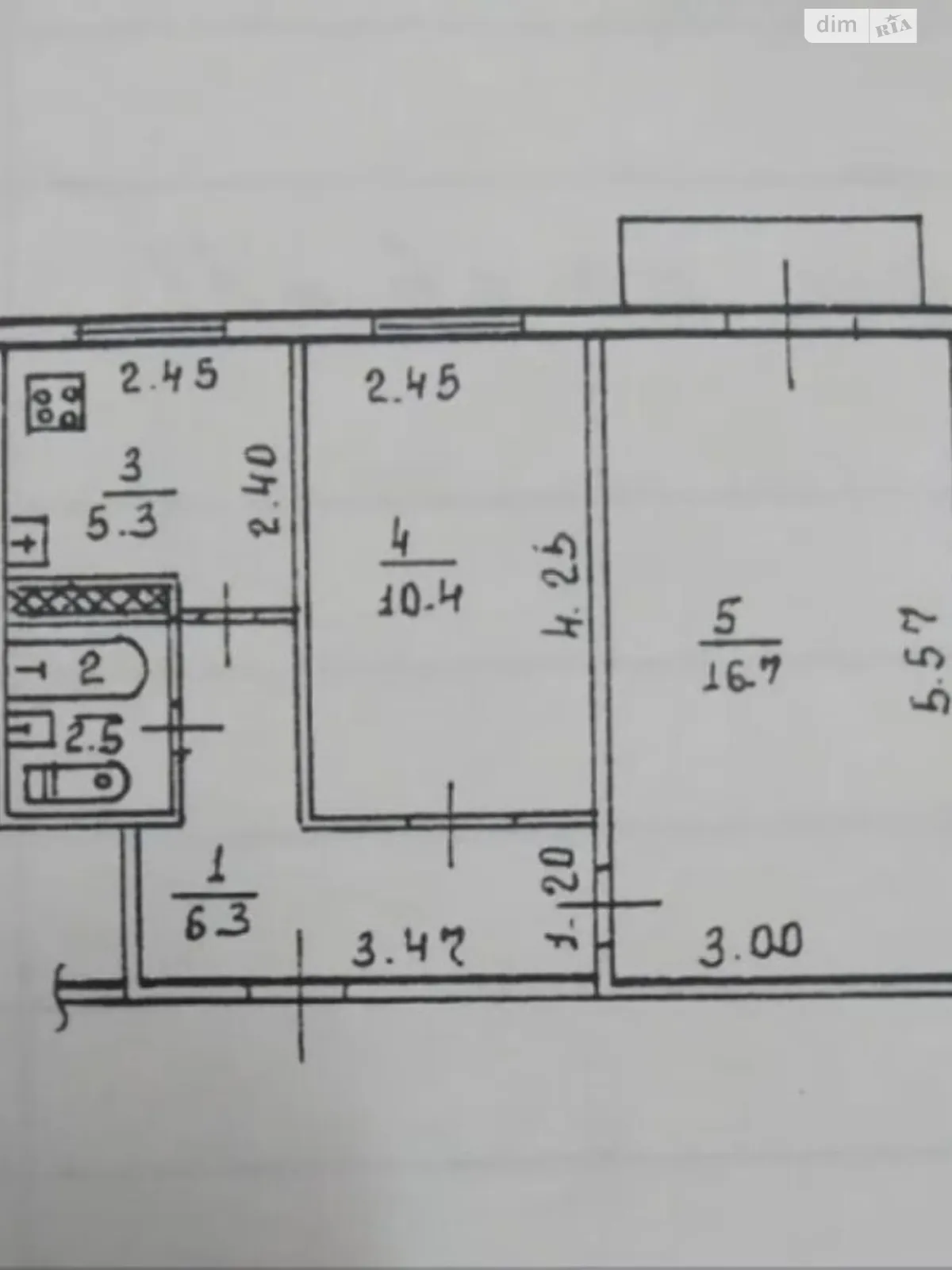 Продается 2-комнатная квартира 42 кв. м в Днепре, ул. Прогрессивная, 2