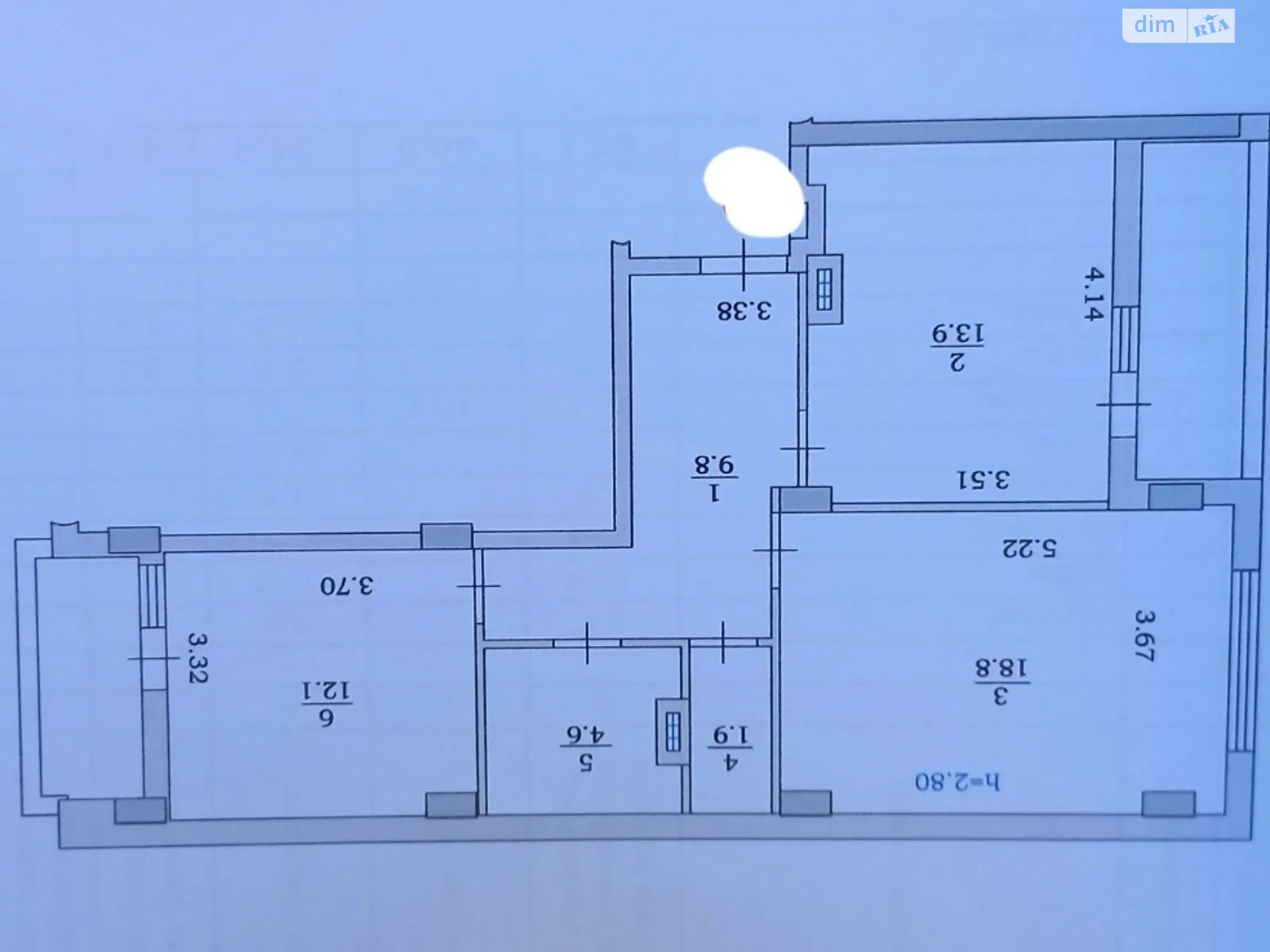 Продается 2-комнатная квартира 65 кв. м в Черноморске, ул. 1 Мая, 42Б