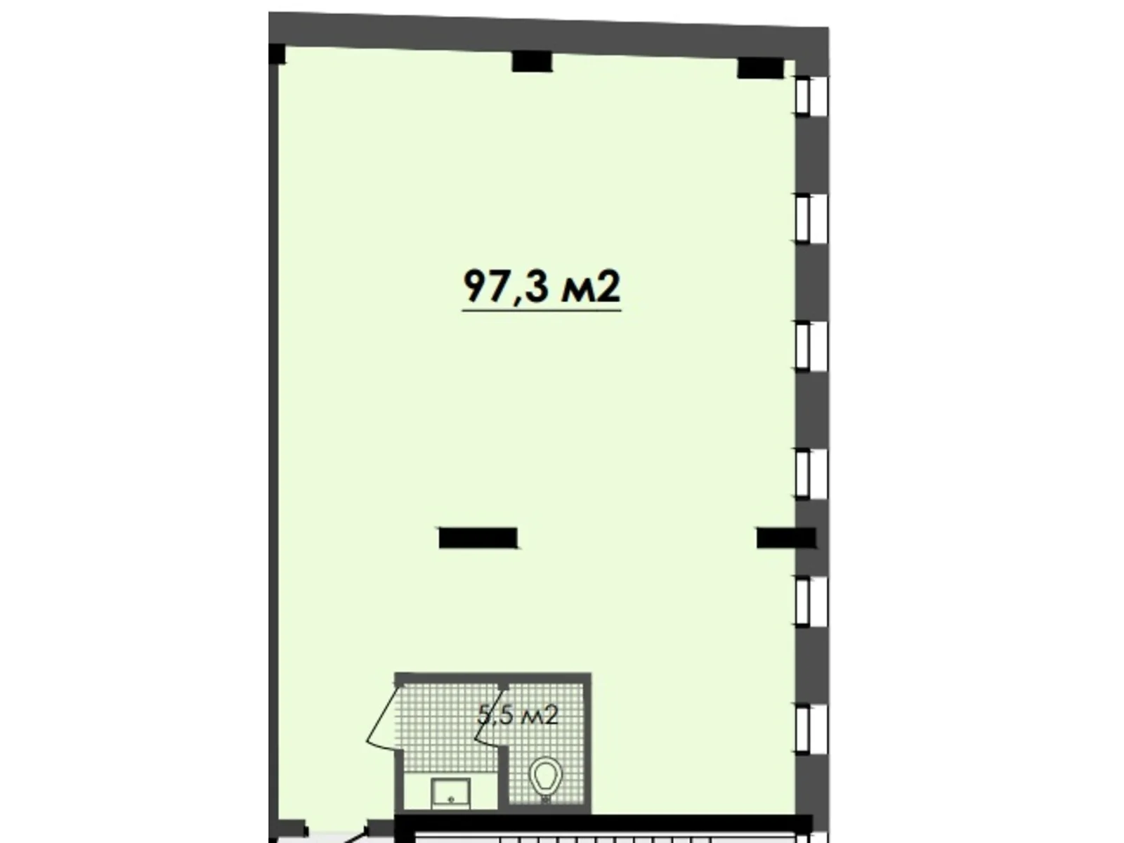 Продается офис 97.3 кв. м в бизнес-центре, цена: 145950 $