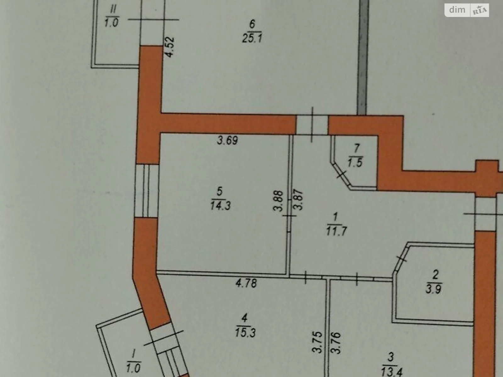 3-комнатная квартира 92 кв. м в Тернополе, ул. Будного Степана