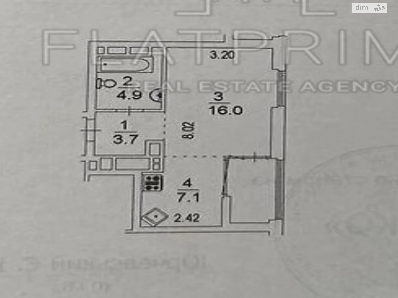 Продається 1-кімнатна квартира 36 кв. м у Києві, вул. Зарічна, 6/3