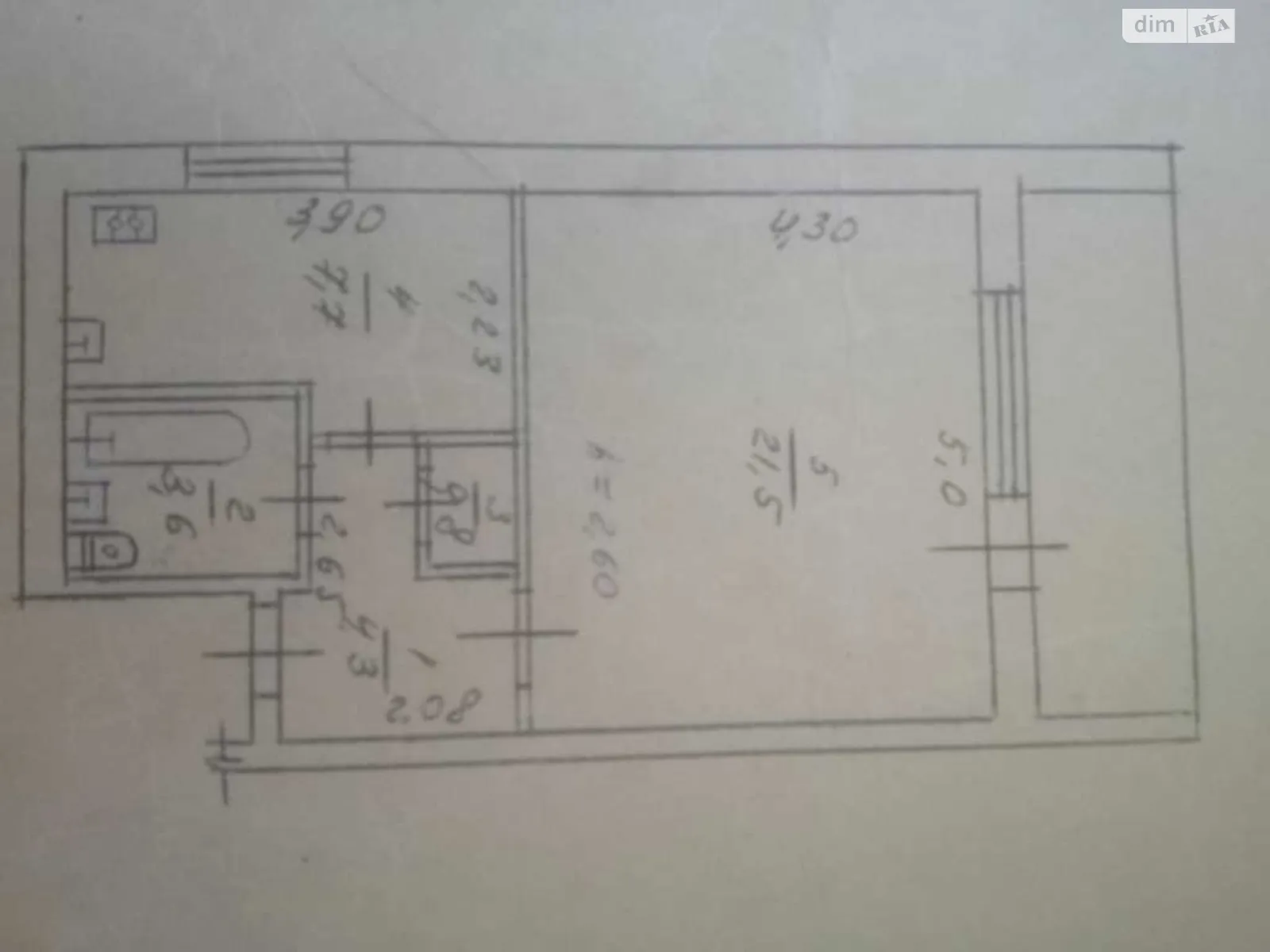 Продается 1-комнатная квартира 41 кв. м в Степном, цена: 16500 $ - фото 1