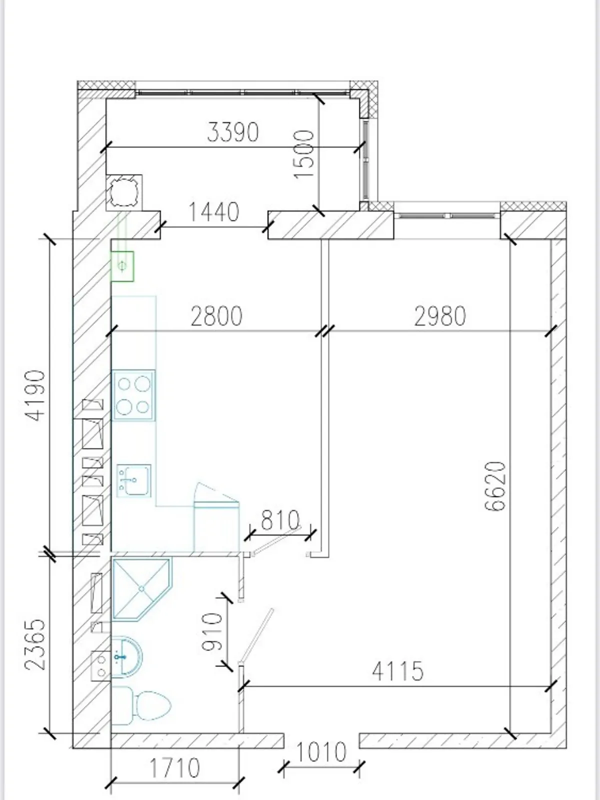 Продається 2-кімнатна квартира 43 кв. м у Дніпрі, цена: 38790 $