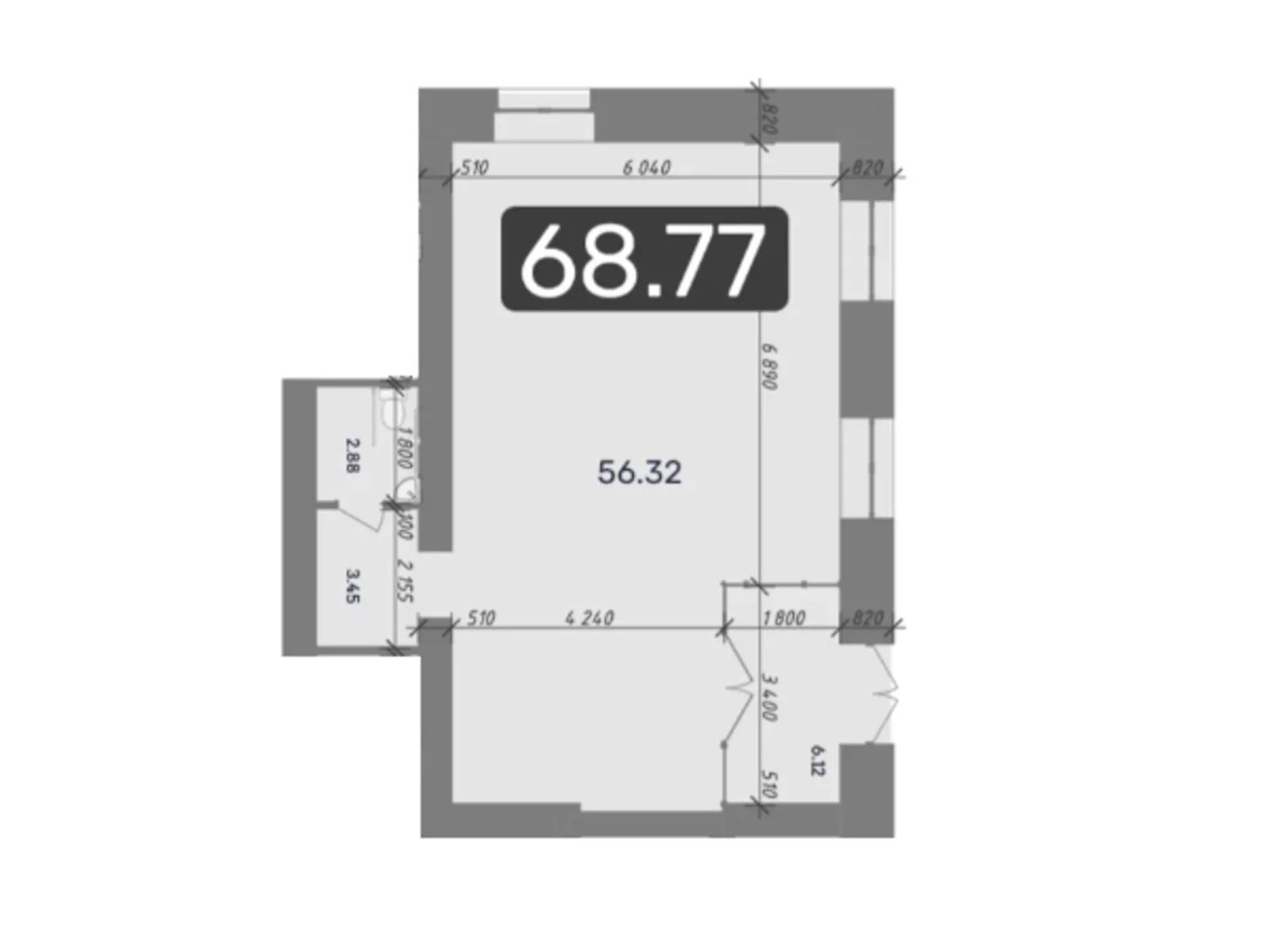 Продается офис 68.77 кв. м в бизнес-центре, цена: 65495 $