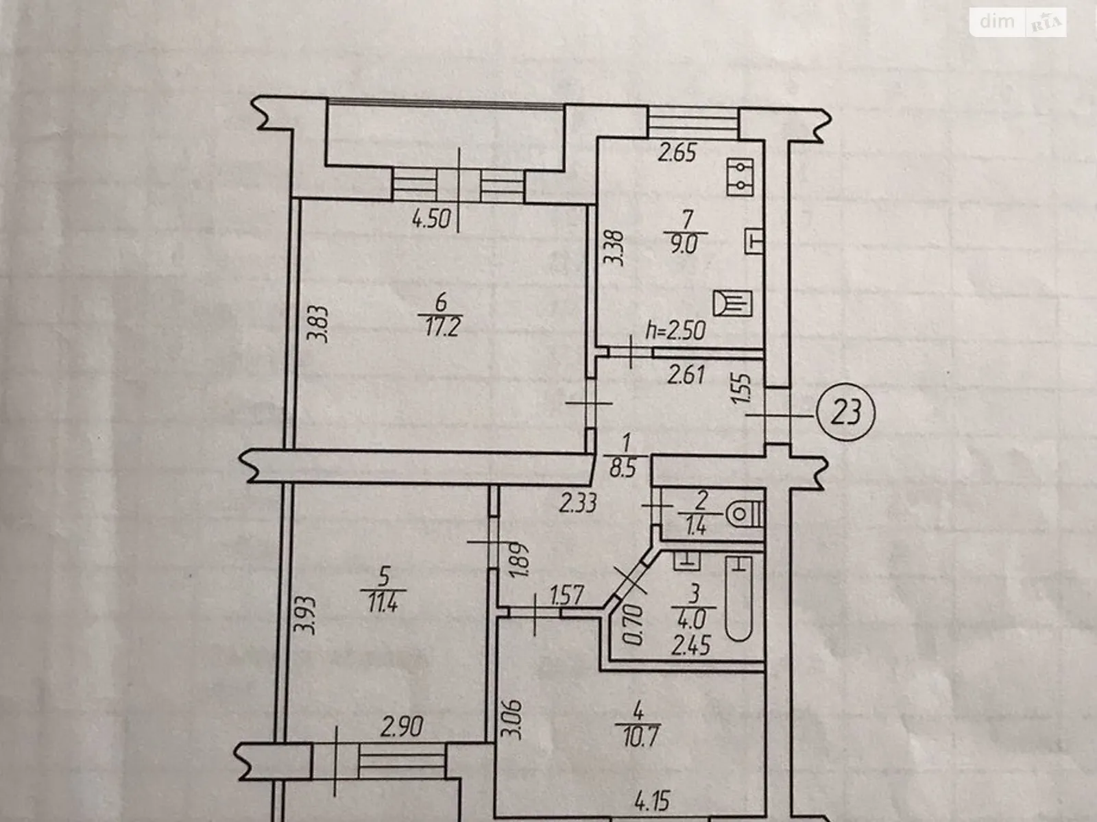 Продається 3-кімнатна квартира 69 кв. м у Рівному, цена: 45000 $ - фото 1