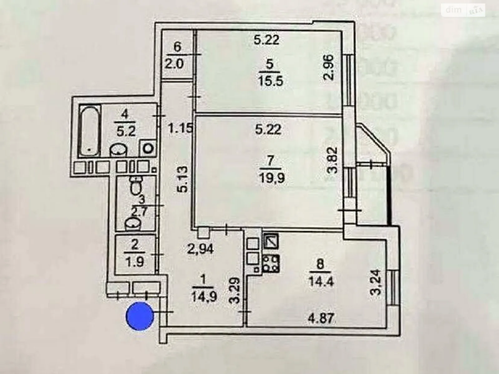 Продається 2-кімнатна квартира 78 кв. м у Києві, цена: 195000 $