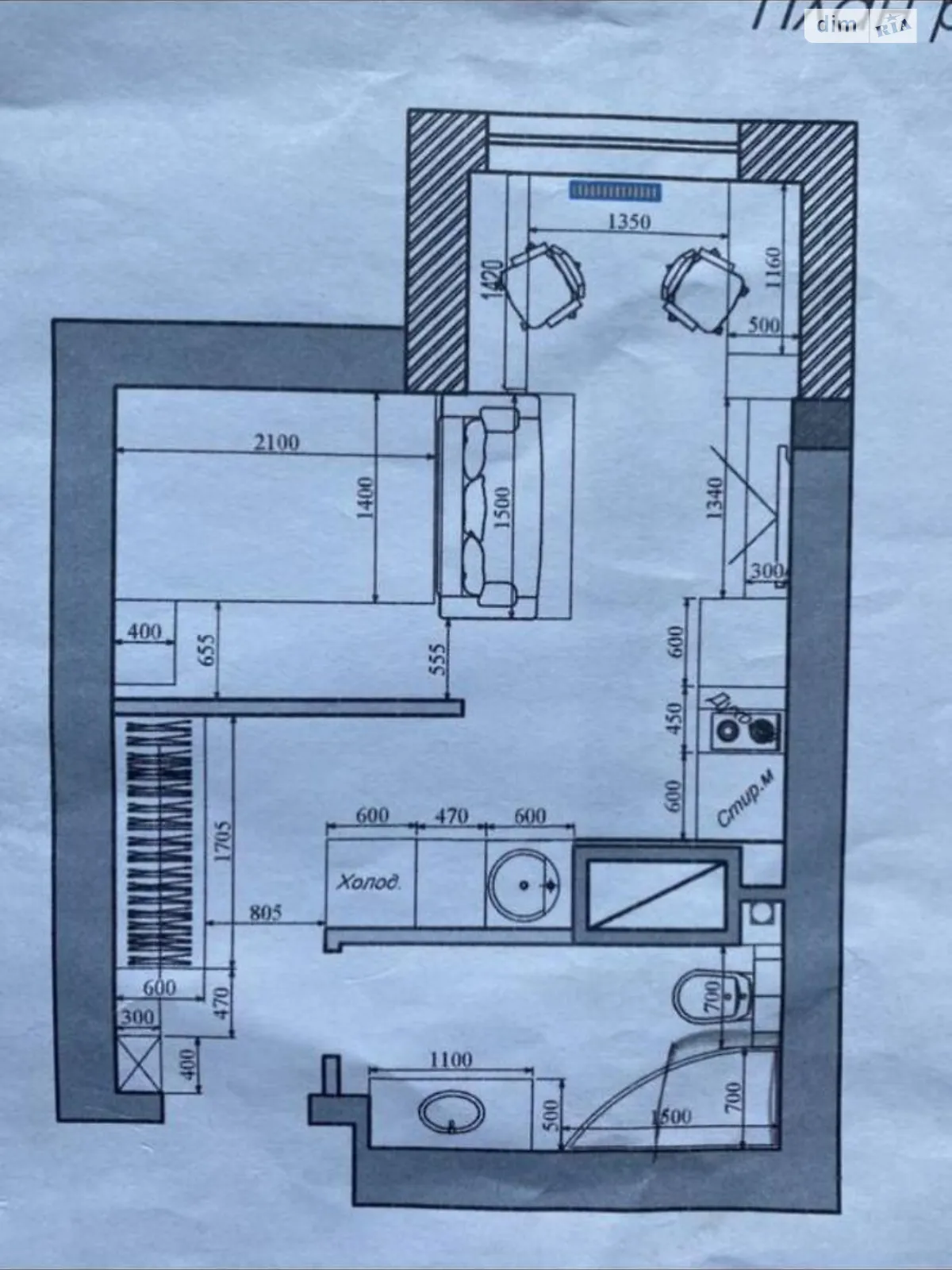 Продается 1-комнатная квартира 25 кв. м в Одессе, цена: 30000 $