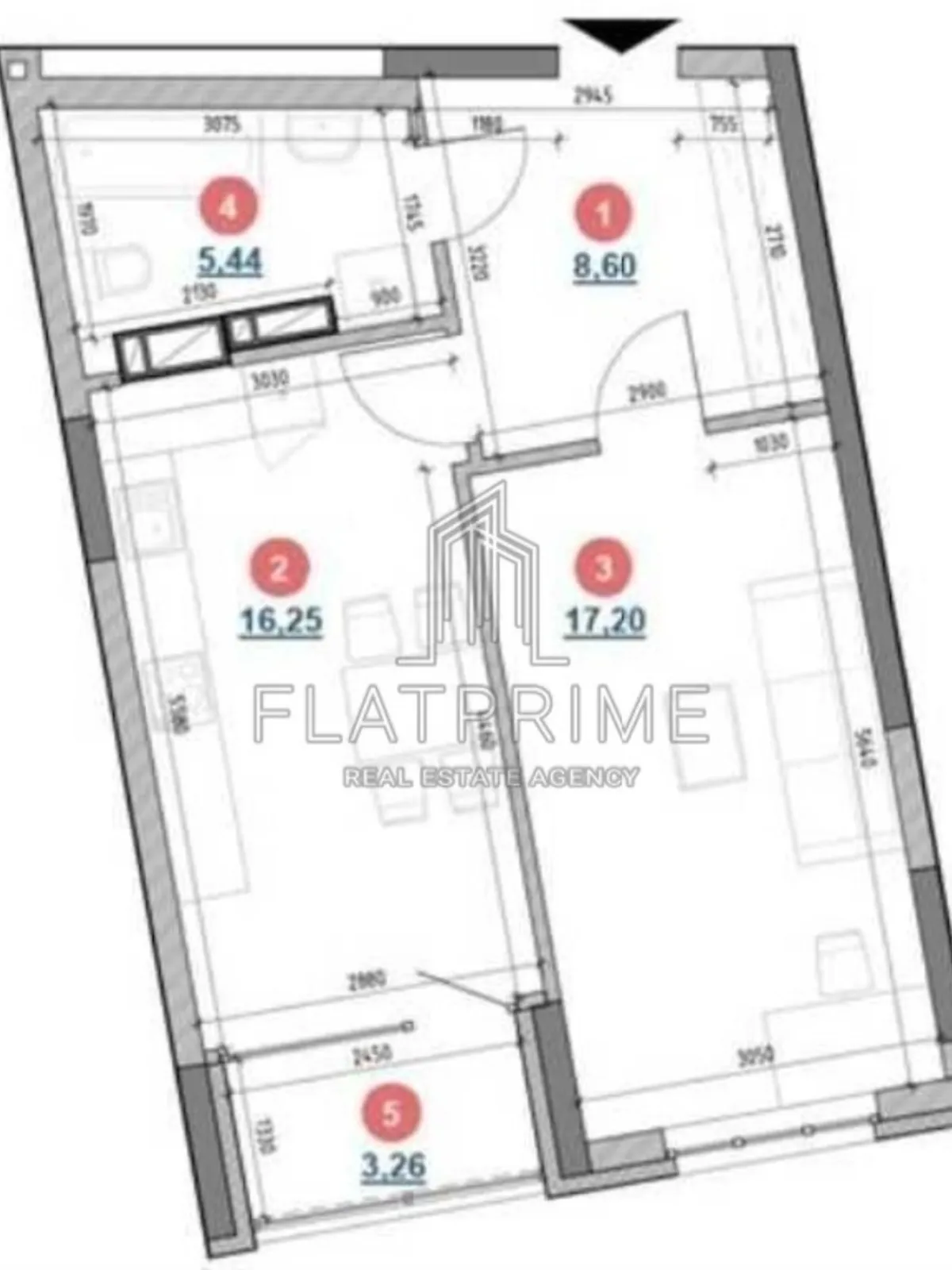 Продается 1-комнатная квартира 51 кв. м в Киеве, наб. Днепровская, 17В