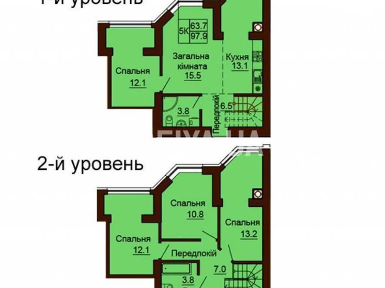 Продается 4-комнатная квартира 97.7 кв. м в Софиевской Борщаговке, ул. Боголюбова, 30 - фото 1