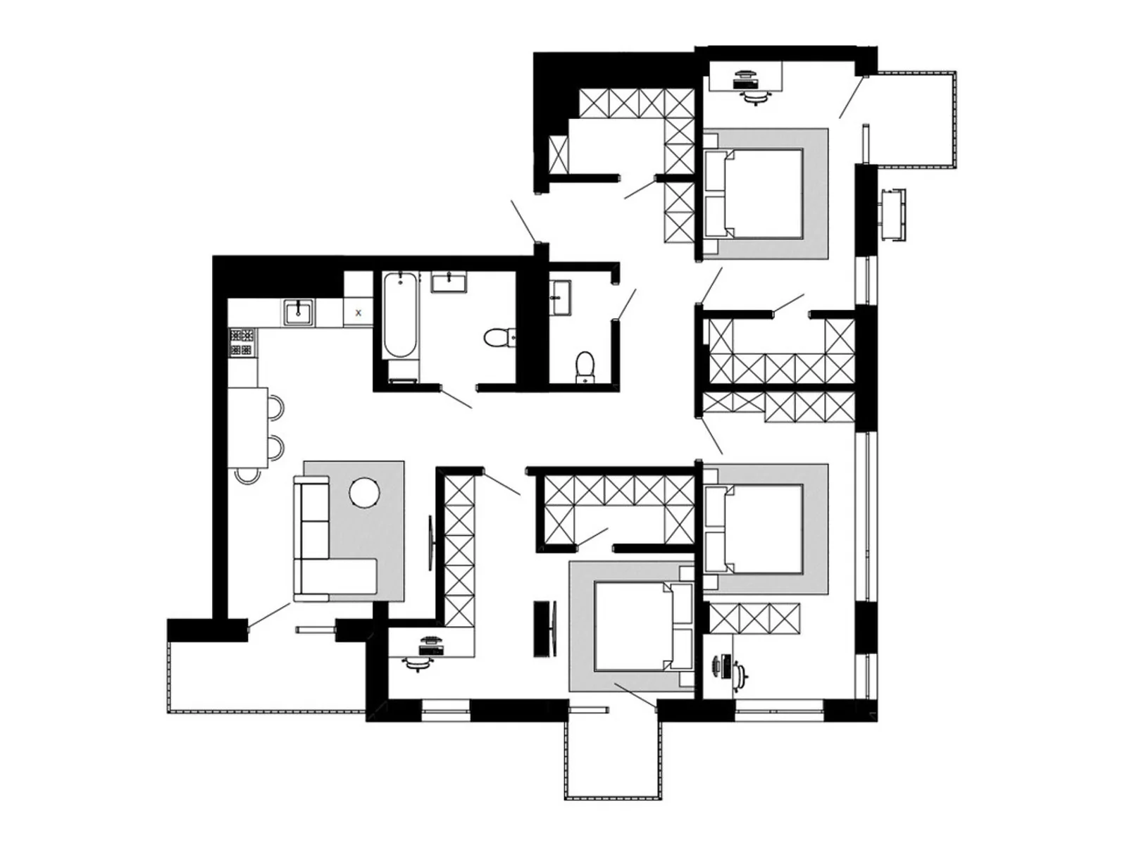 Продается 3-комнатная квартира 117.07 кв. м в Дрогобыче, цена: 100735 $